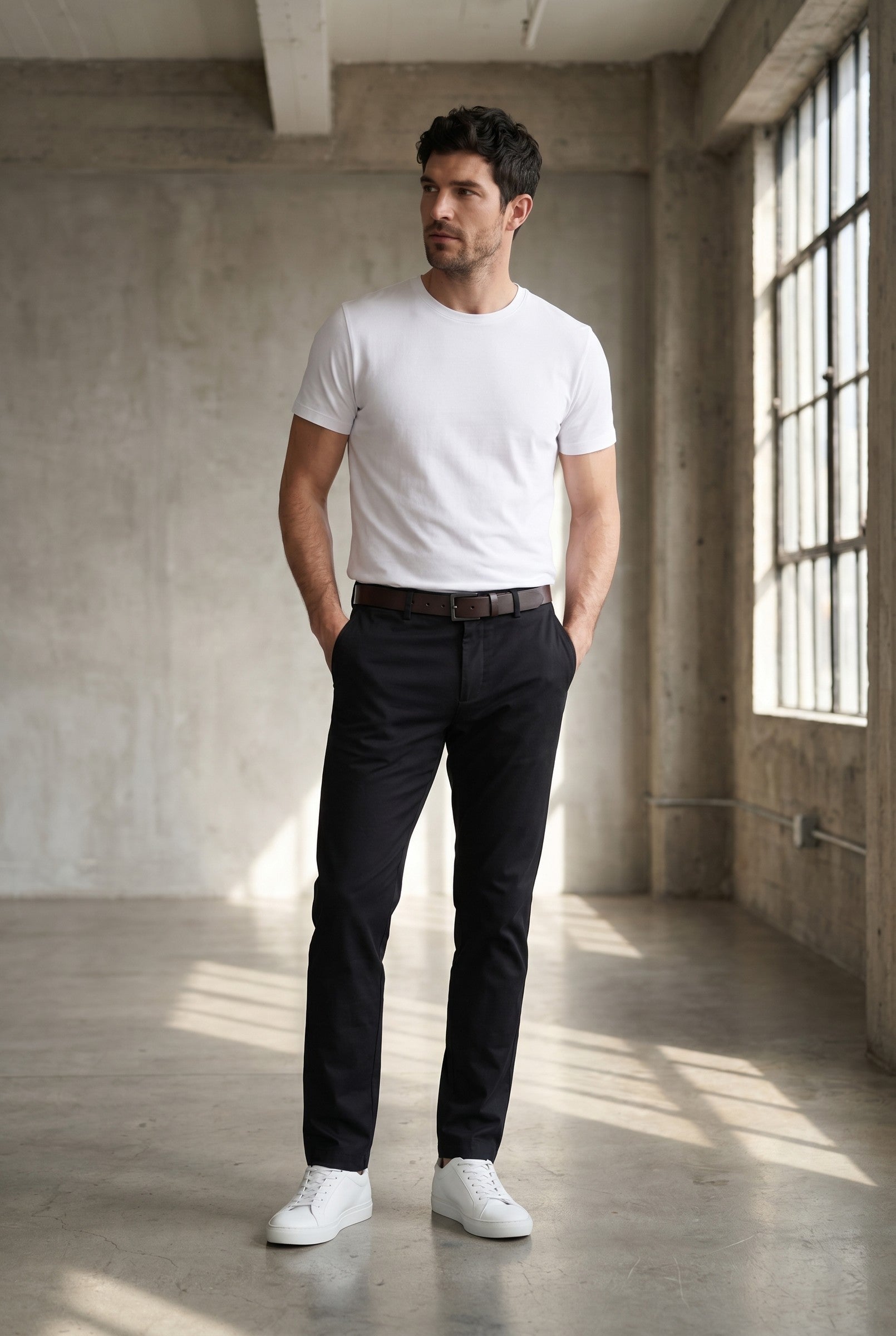 Men's Slim Fit Tailored Chino Trousers | Blackstone London
