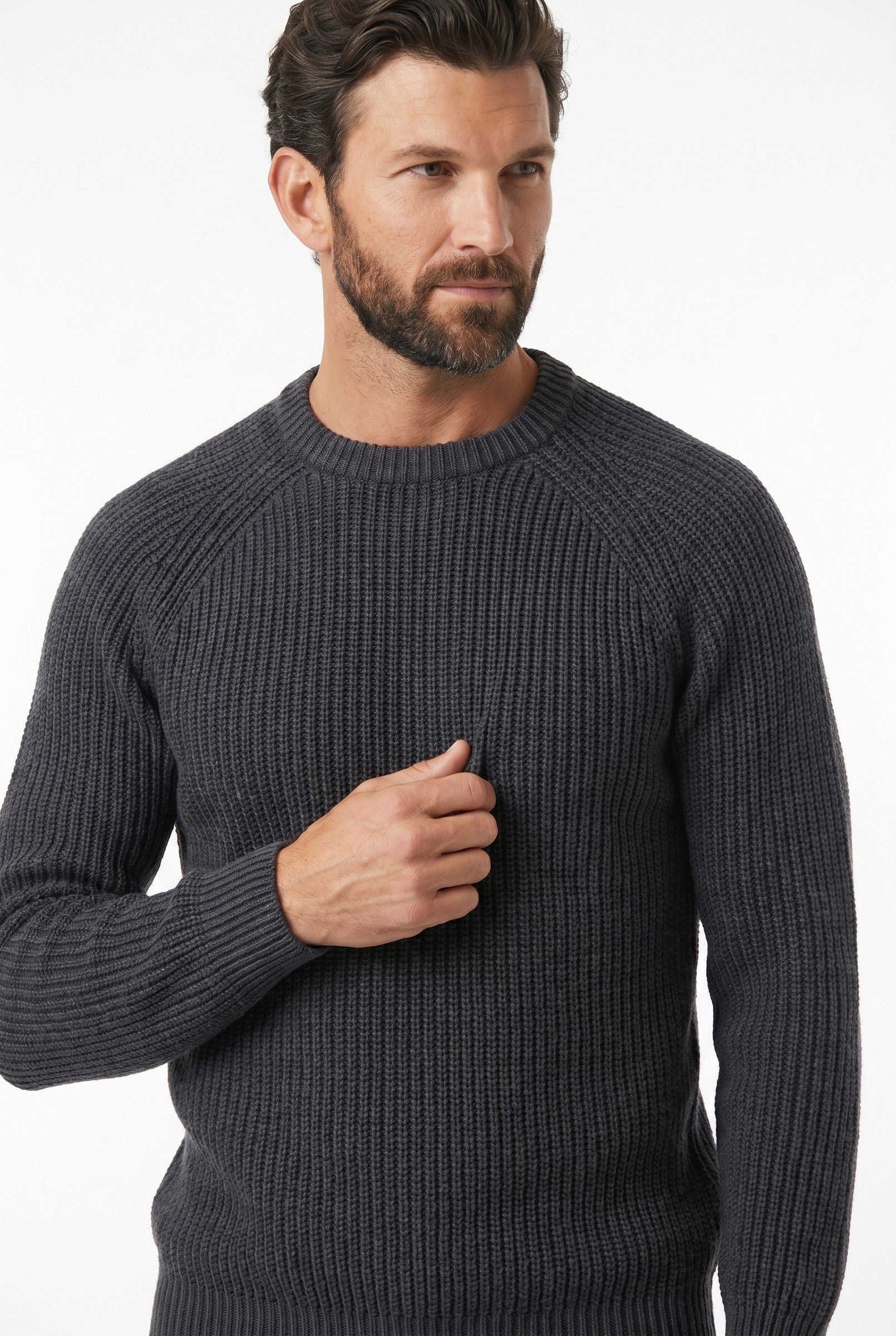 Men's 100% Cotton Fisherman Knit Jumper | Blackstone London