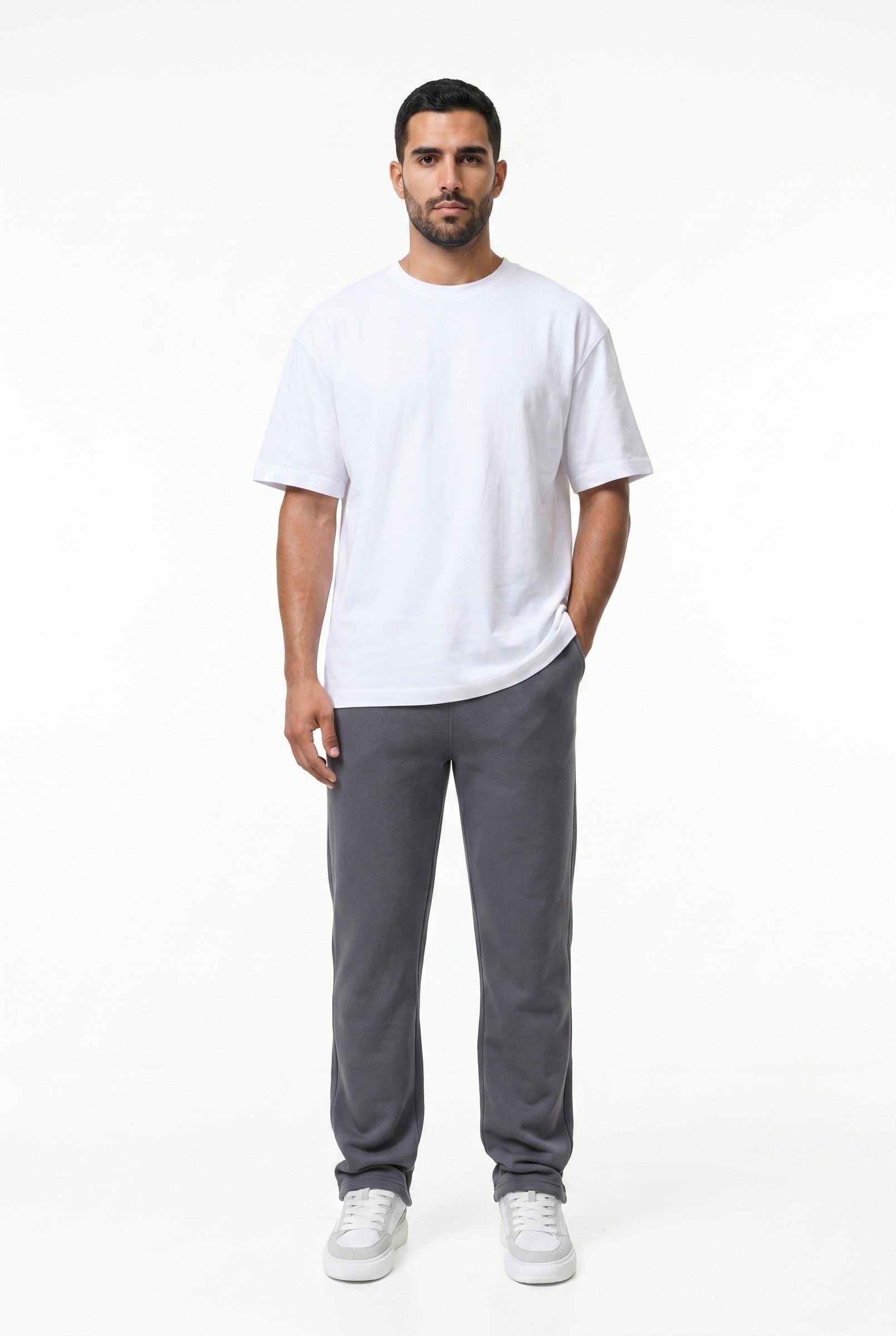 Men's Relaxed Fit Open Hem Joggers | Blackstone London