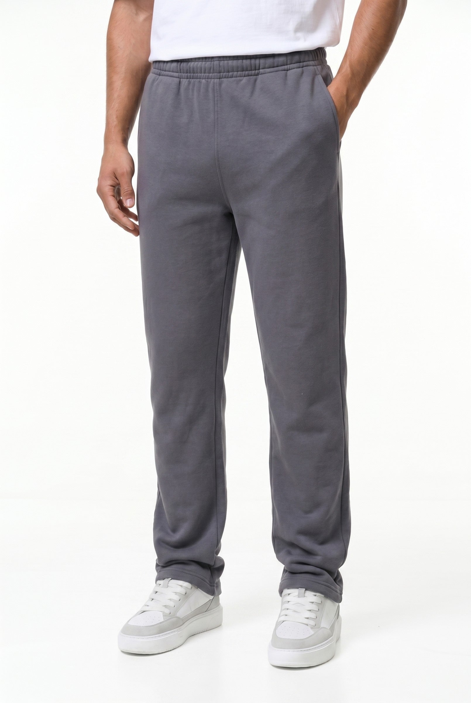Men's Relaxed Fit Open Hem Joggers | Blackstone London