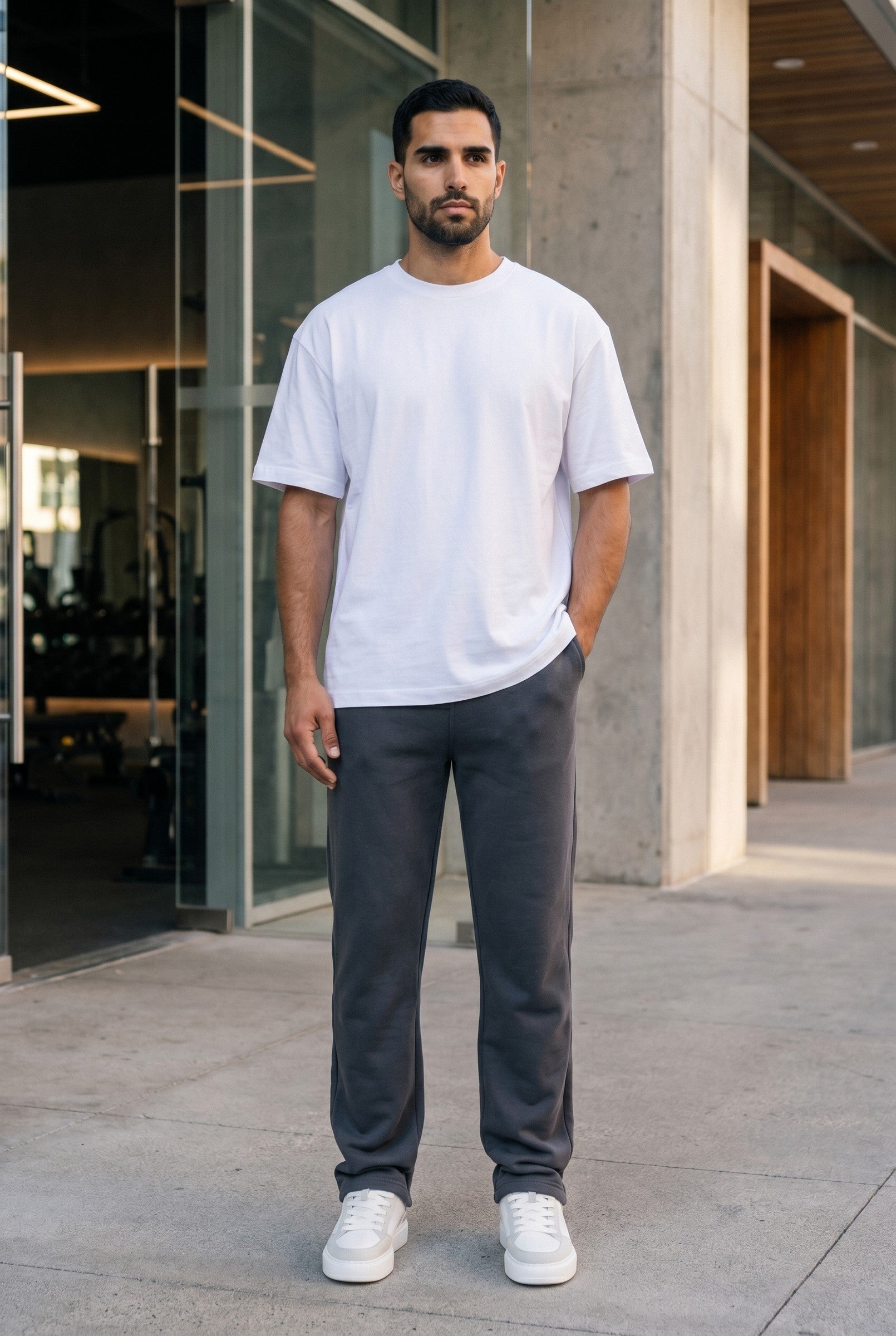 Men's Relaxed Fit Open Hem Joggers | Blackstone London