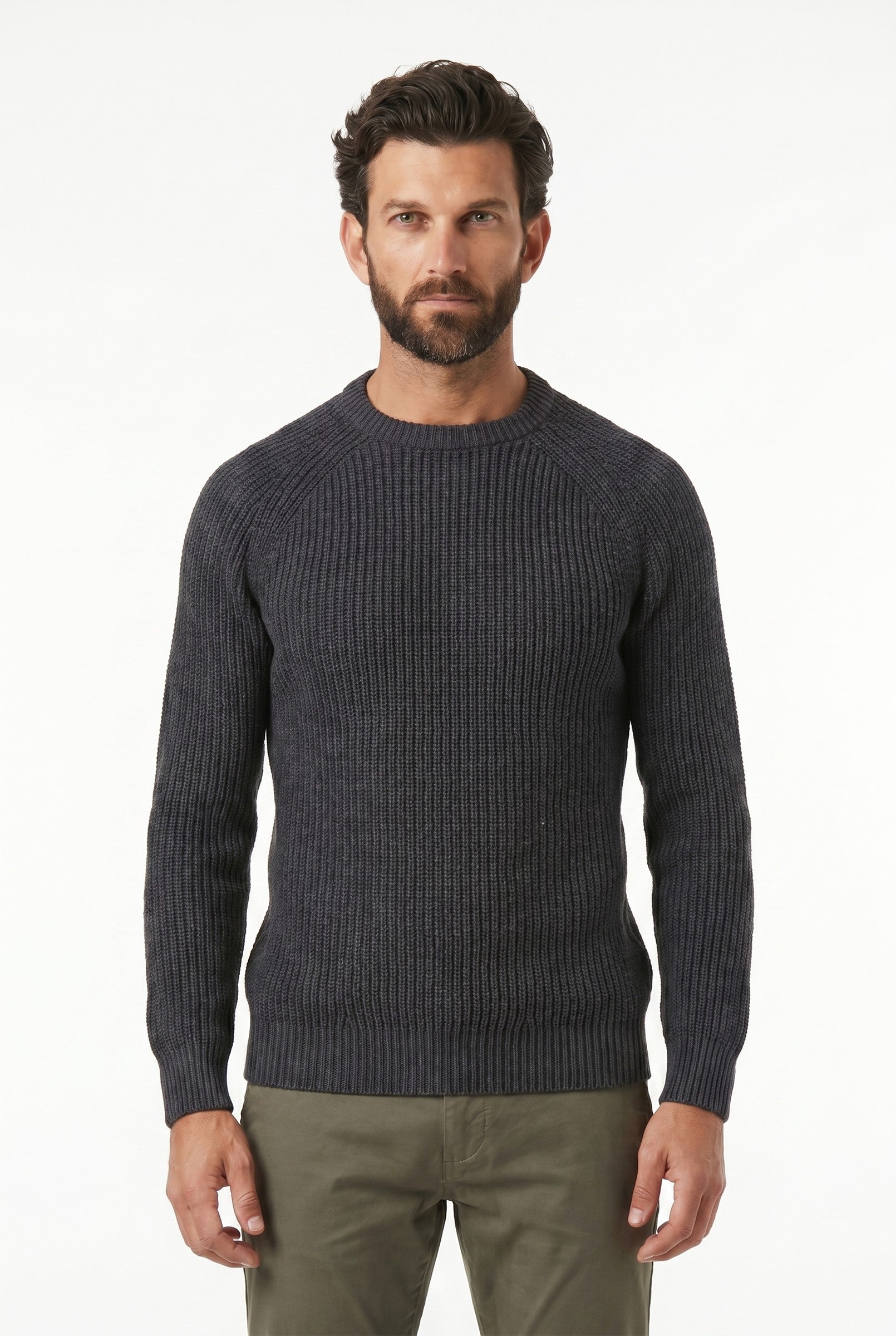 Men's 100% Cotton Fisherman Knit Jumper | Blackstone London