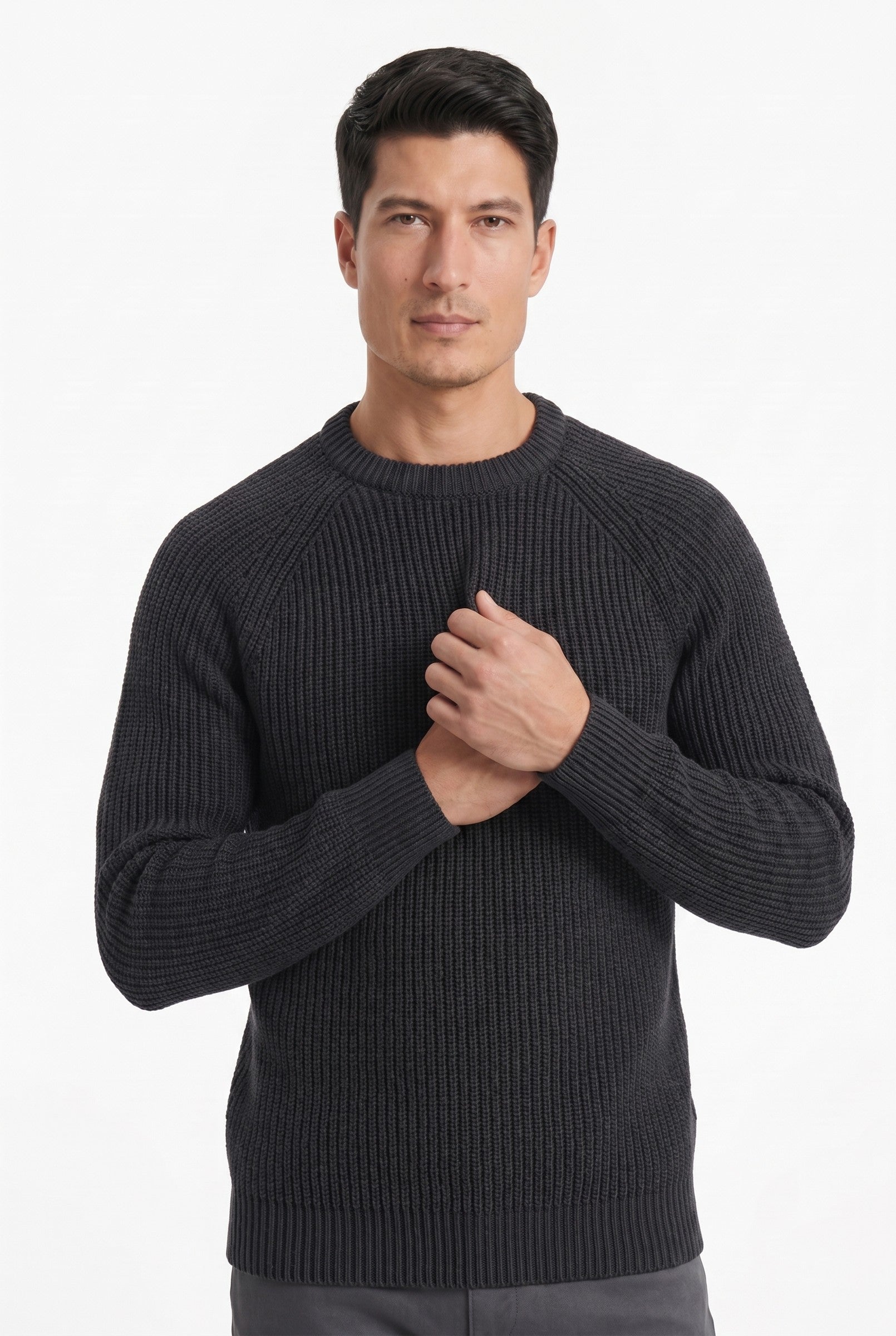 Men's 100% Cotton Fisherman Knit Jumper | Blackstone London