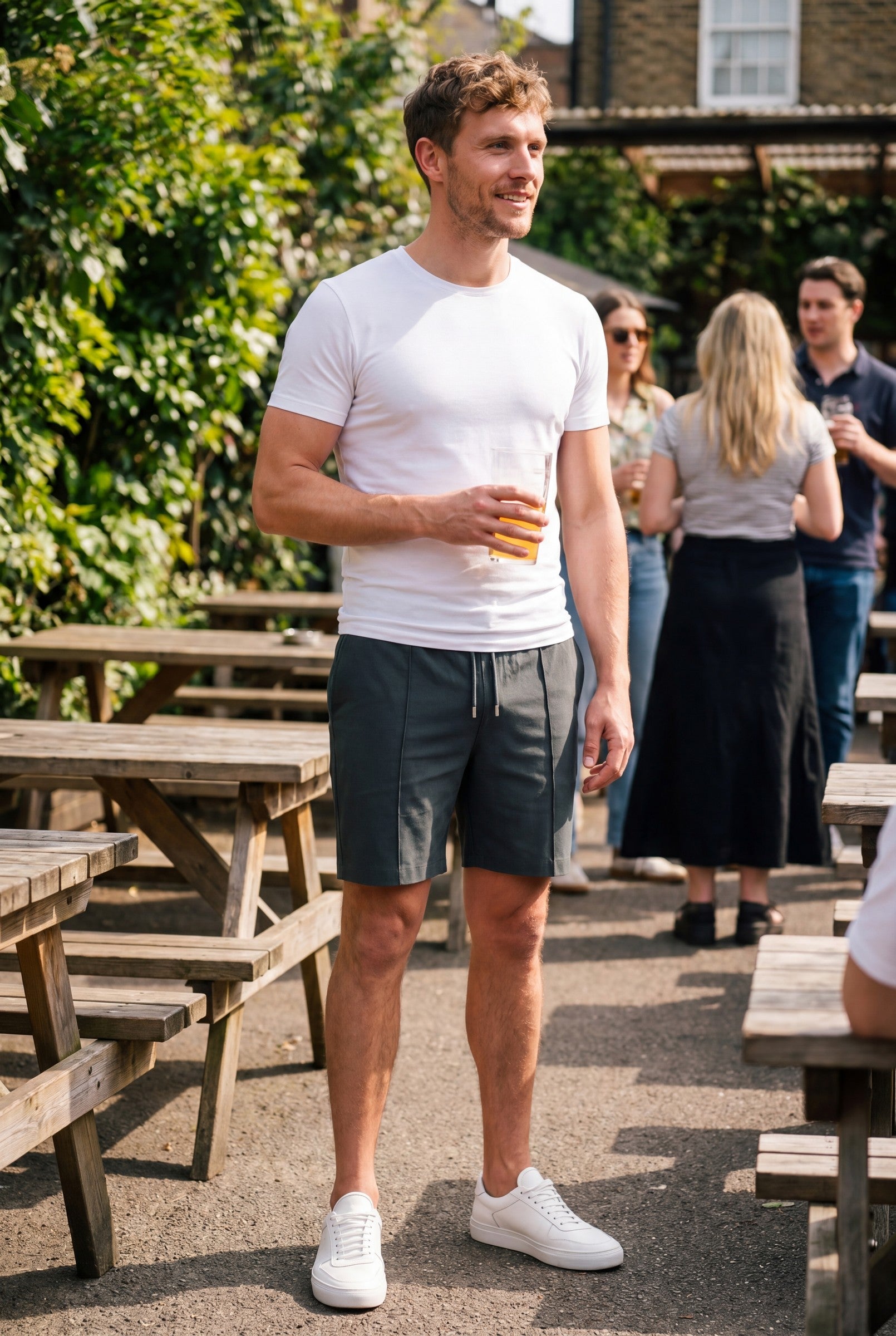 Men's Light City Drawstring Shorts | Blackstone London