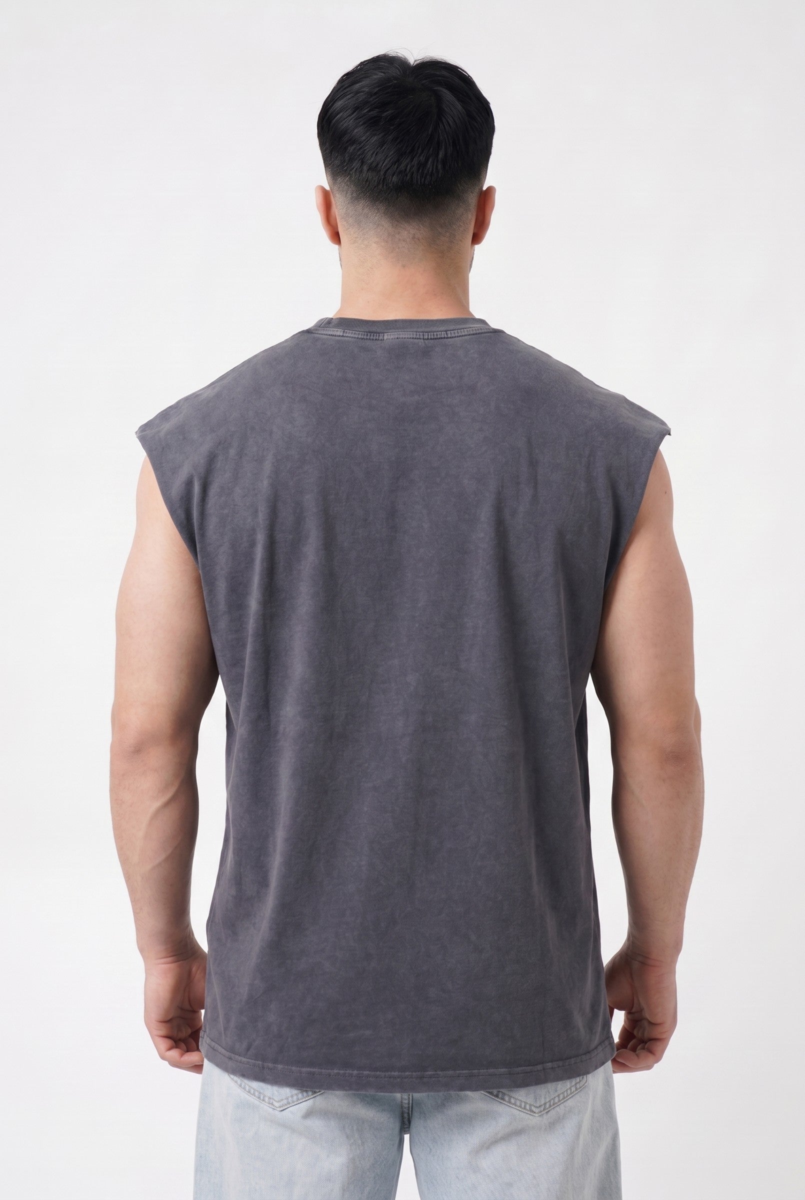 Men's Washed Eagle Cap Sleeve Tank | Blackstone London