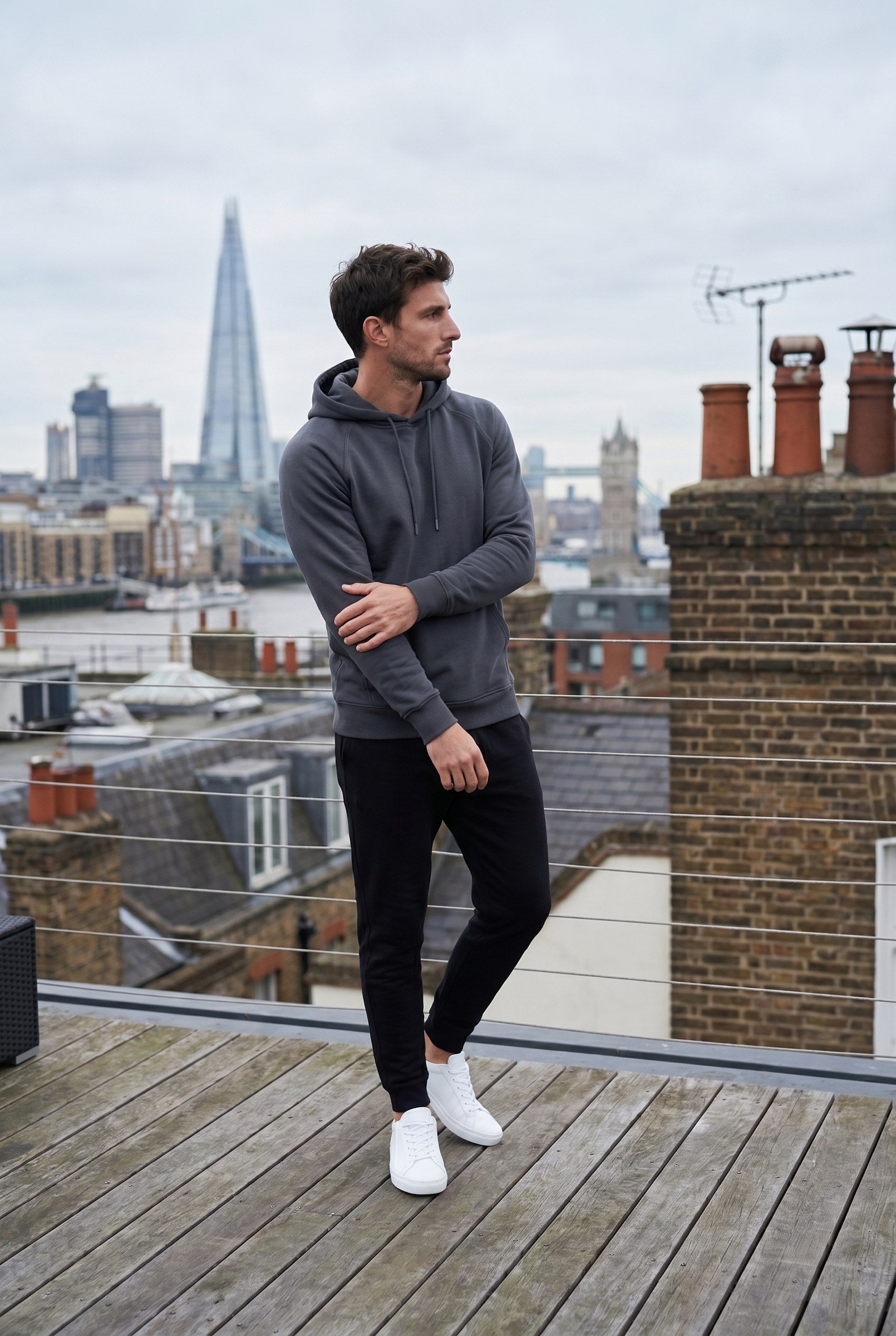 Men's Pro Fleece Pullover Hoodie | Blackstone London