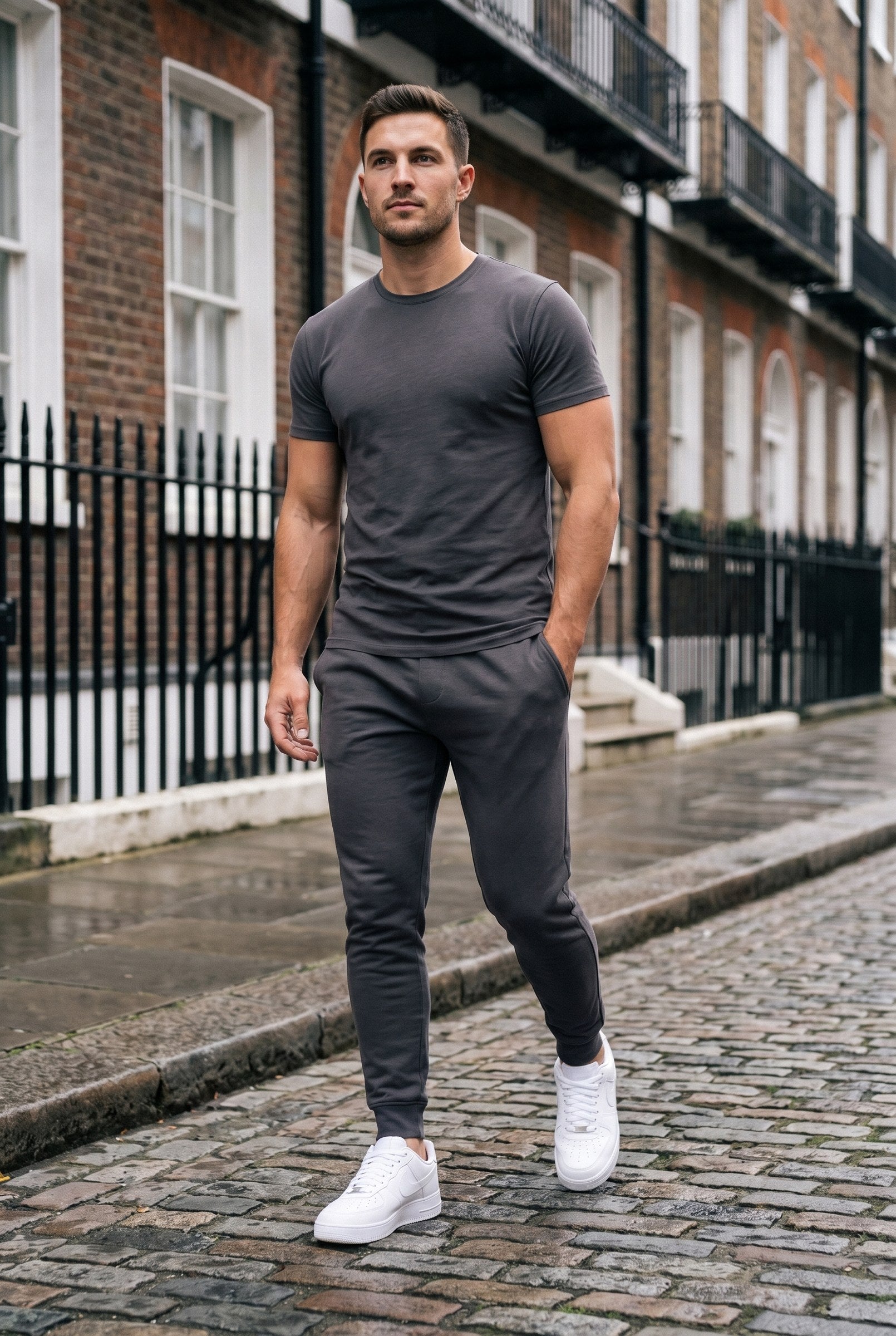 Men's Pro Fleece Tapered Joggers | Blackstone London