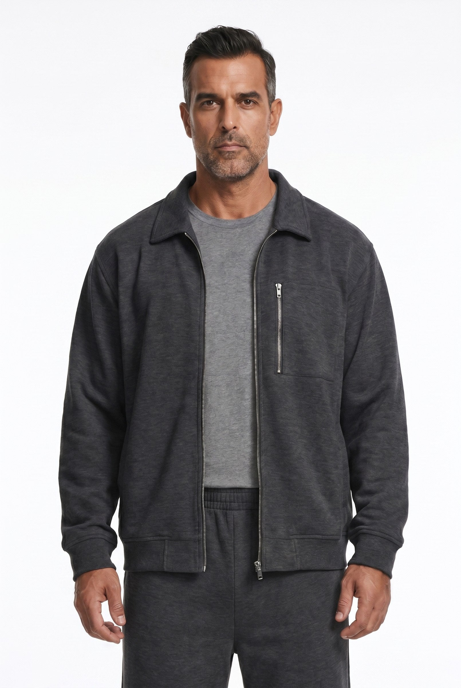 Men's Athleisure Zip Jacket & Joggers 2-Piece Set | Blackstone London