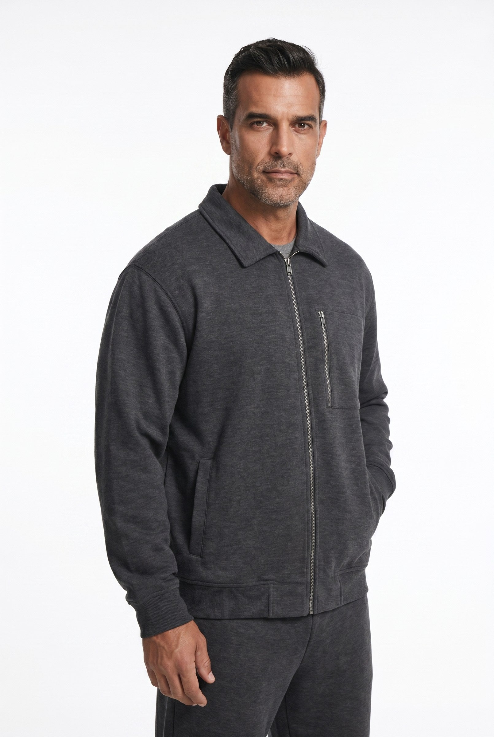Men's Athleisure Zip Jacket & Joggers 2-Piece Set | Blackstone London