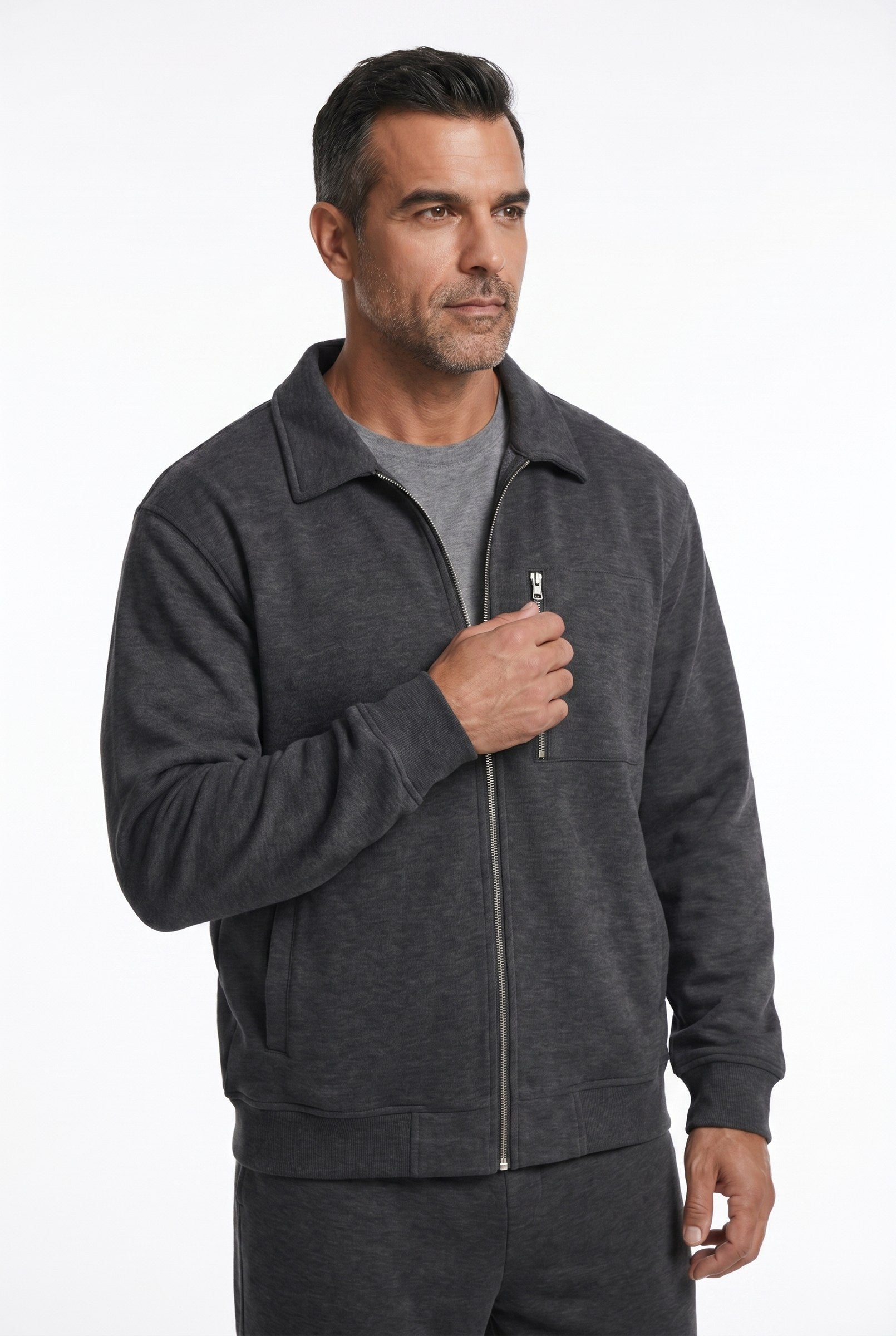 Men's Athleisure Zip Jacket & Joggers 2-Piece Set | Blackstone London