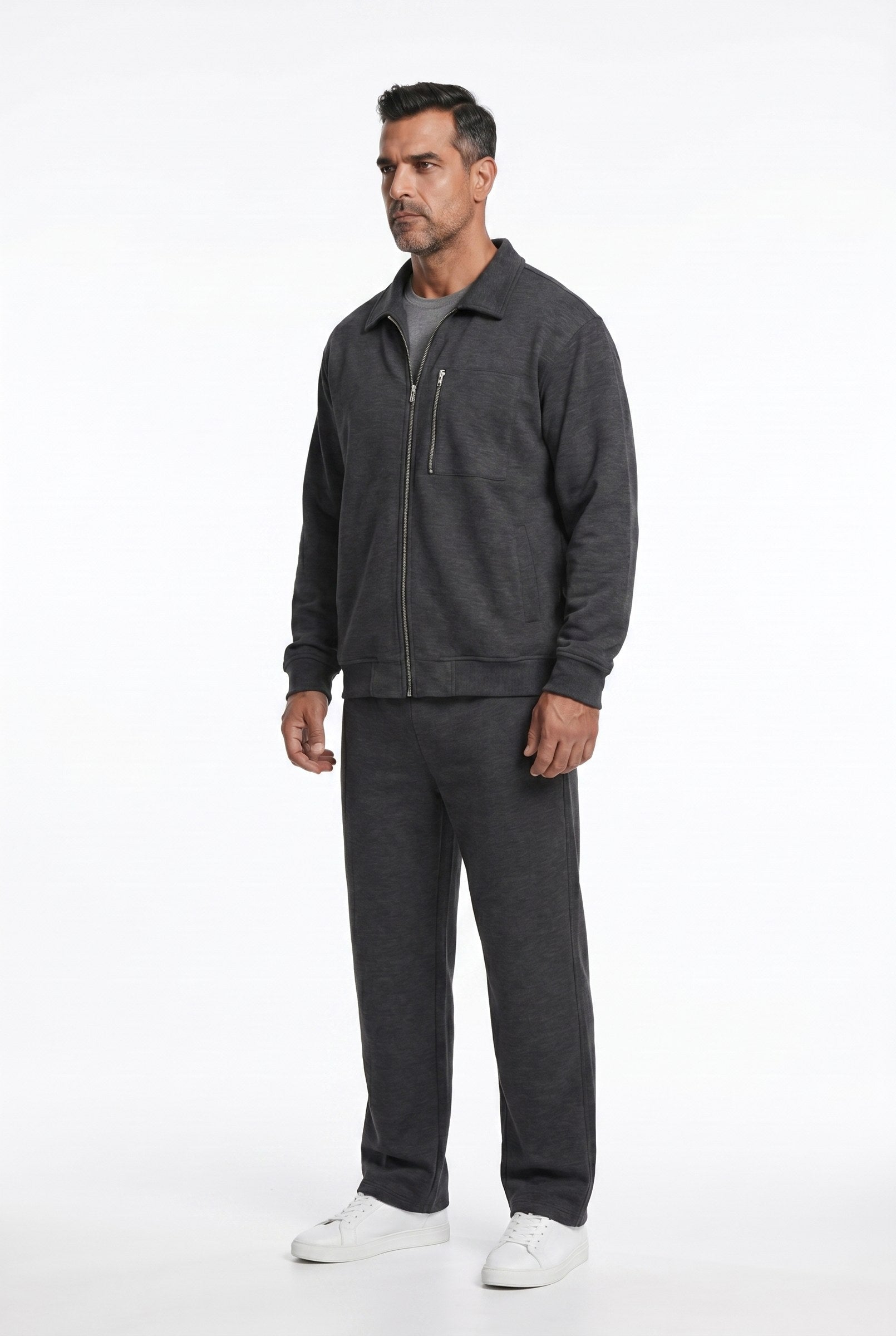 Men's Athleisure Zip Jacket & Joggers 2-Piece Set | Blackstone London
