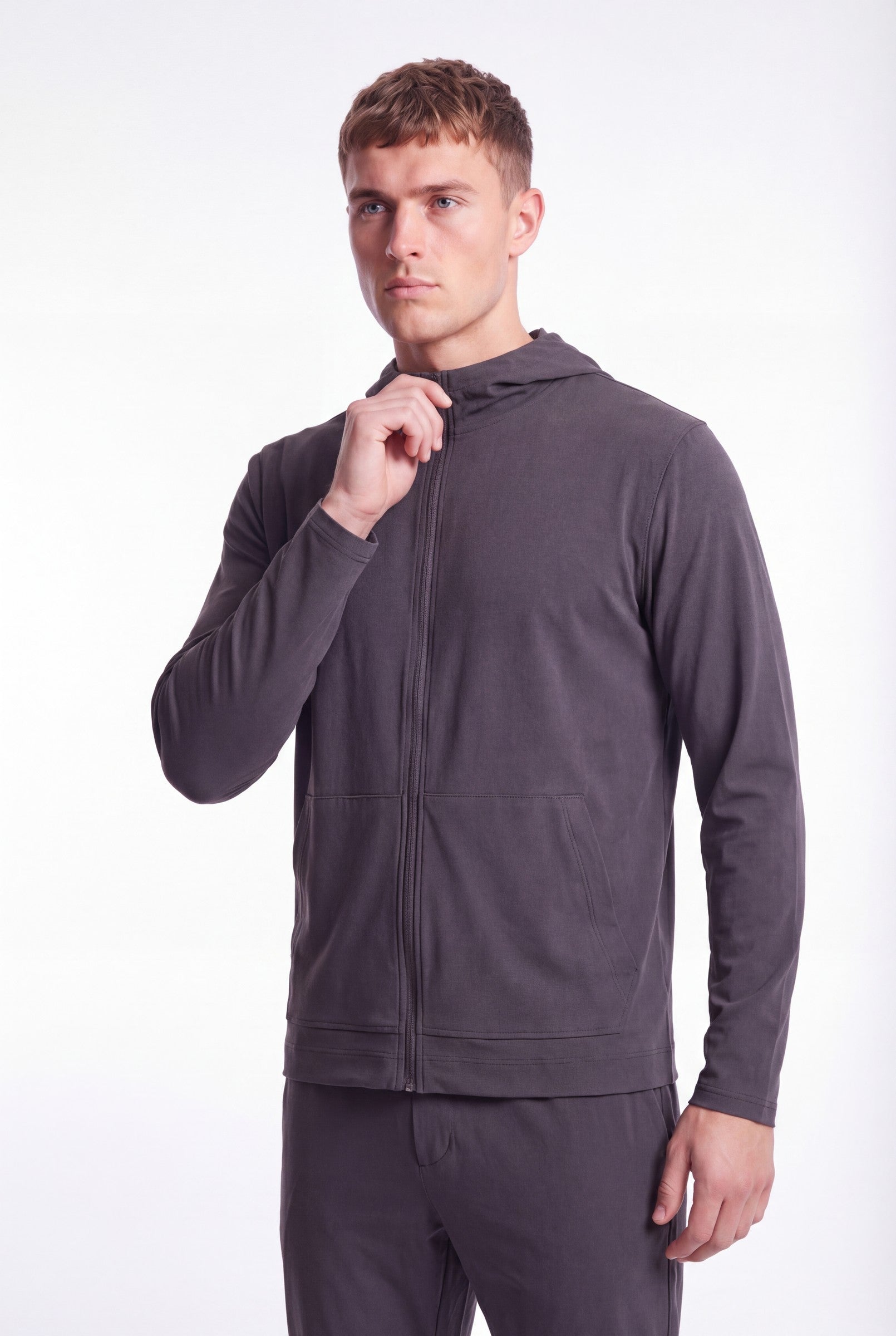 Men's Soft Knit Hooded Jacket | Blackstone London