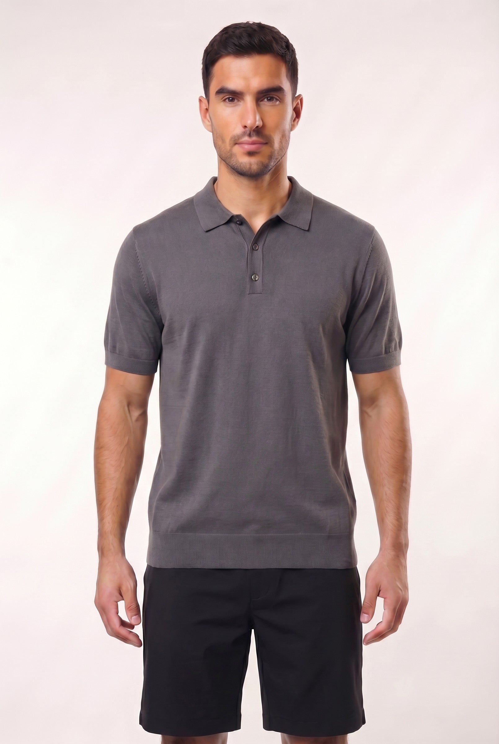 Men's Fine Knit Polo Shirt | Blackstone London