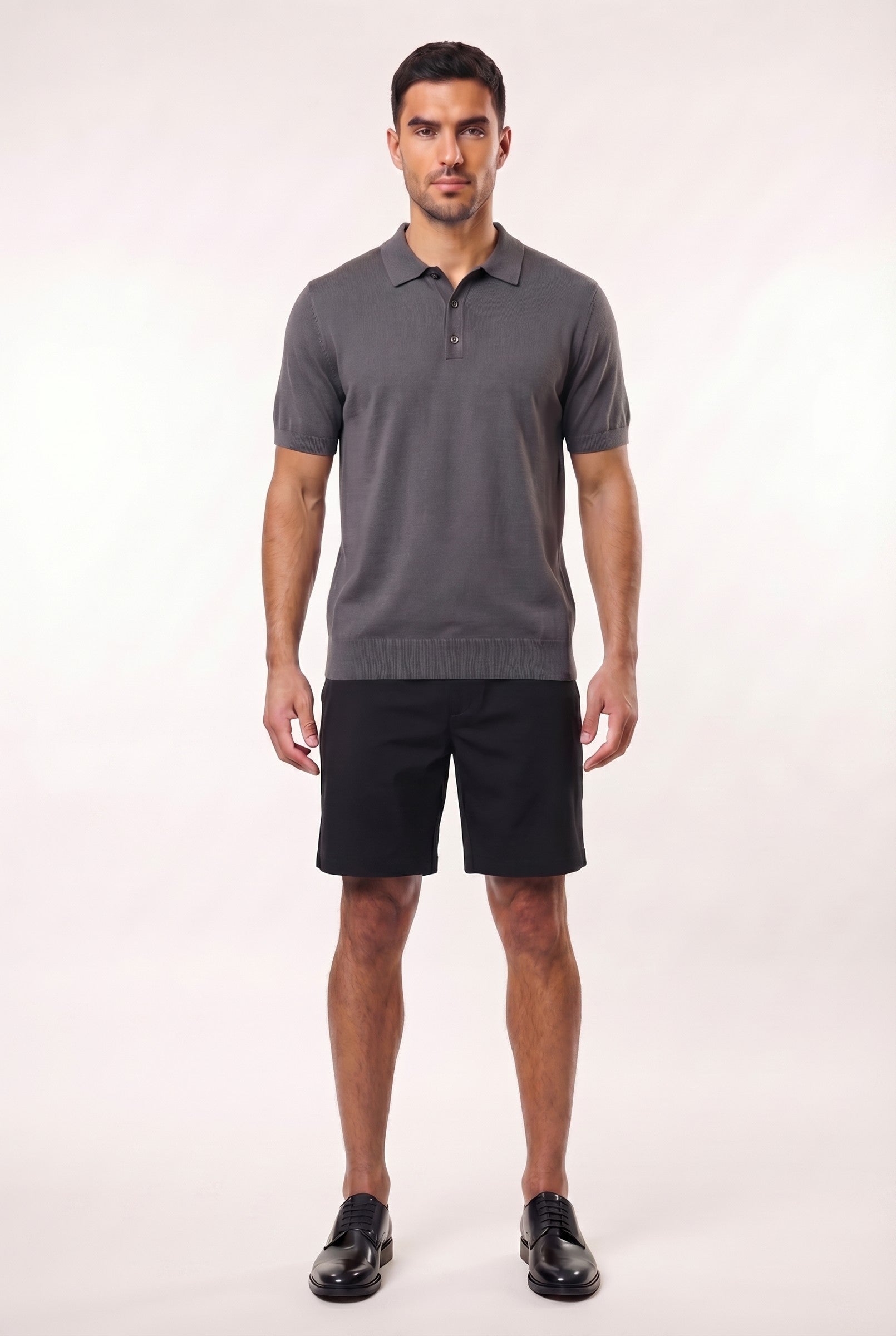 Men's Fine Knit Polo Shirt | Blackstone London