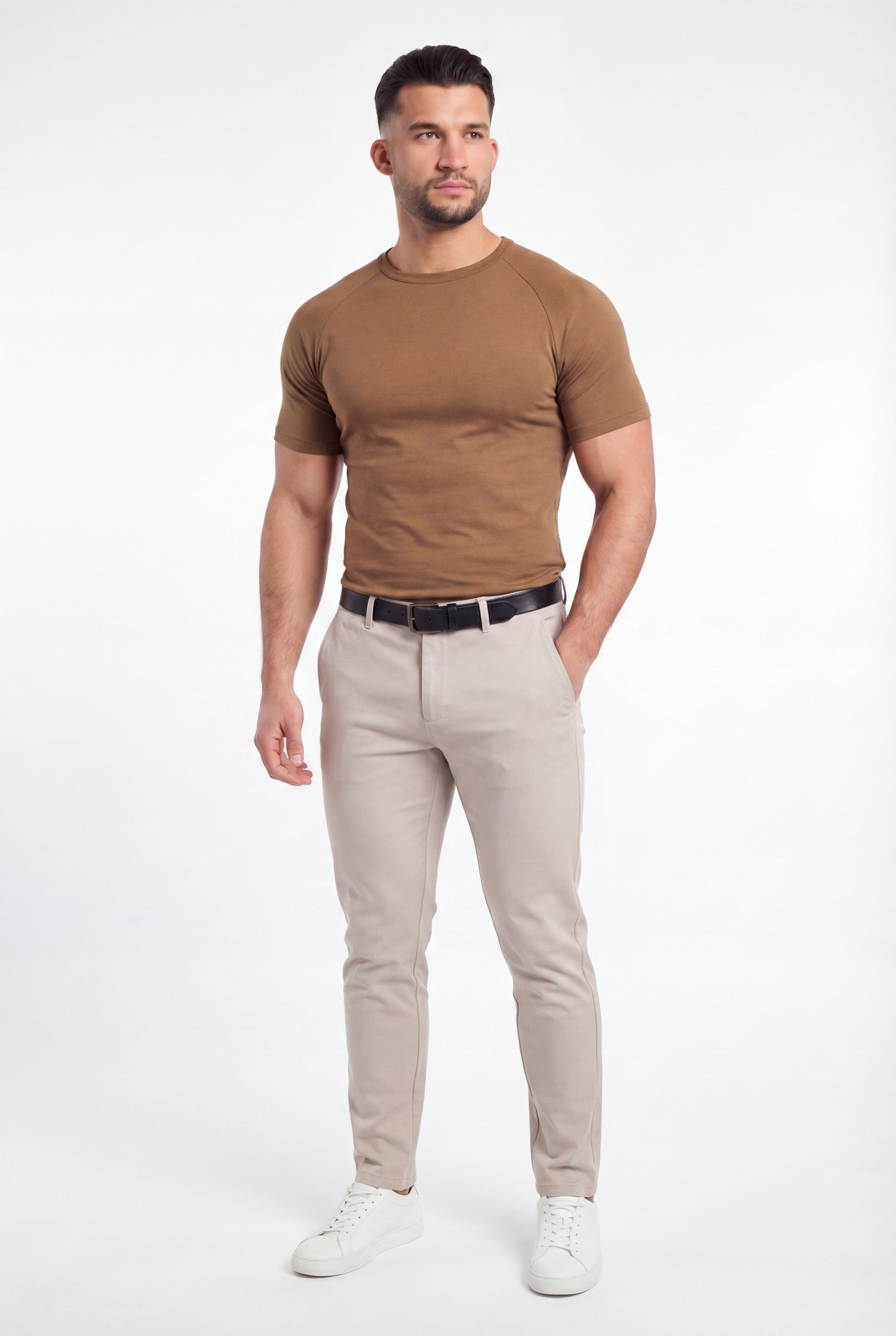 Men's Mercerised Cotton Crewneck T-Shirt | Blackstone London