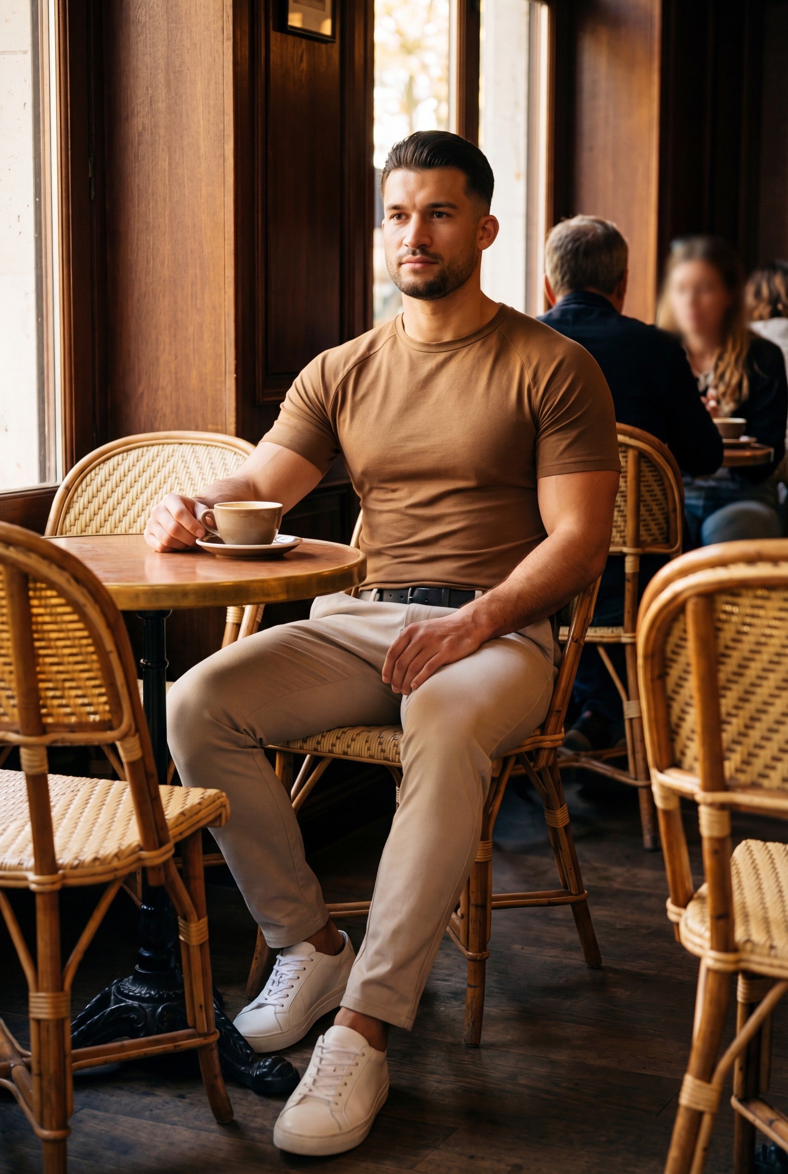 Men's Mercerised Cotton Crewneck T-Shirt | Blackstone London