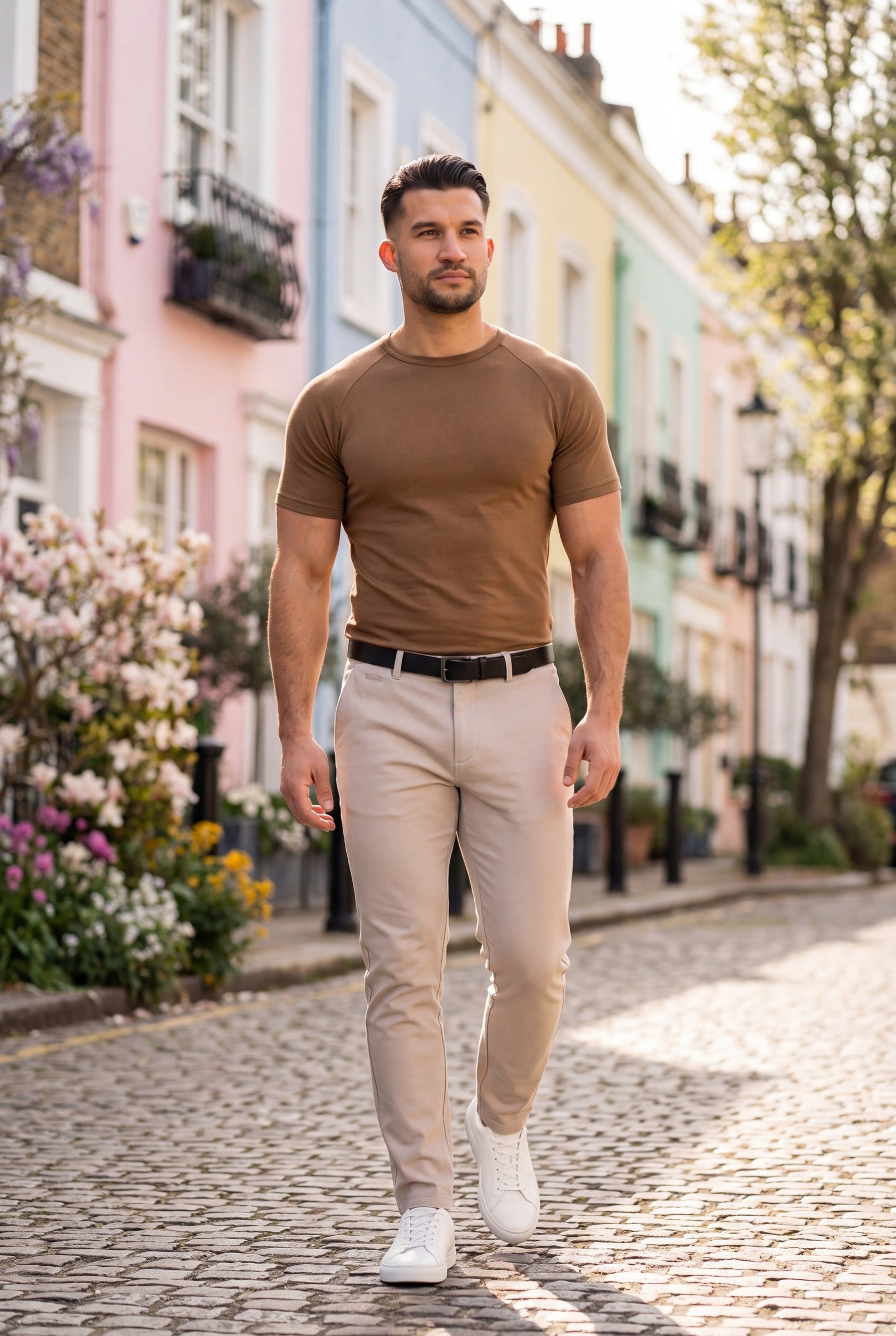 Men's Mercerised Cotton Crewneck T-Shirt | Blackstone London