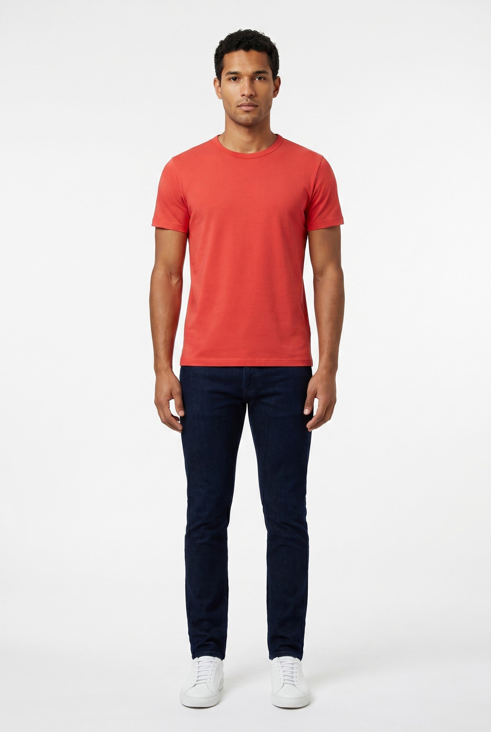 Men's Eyelet Crew Neck T-Shirt | Blackstone London