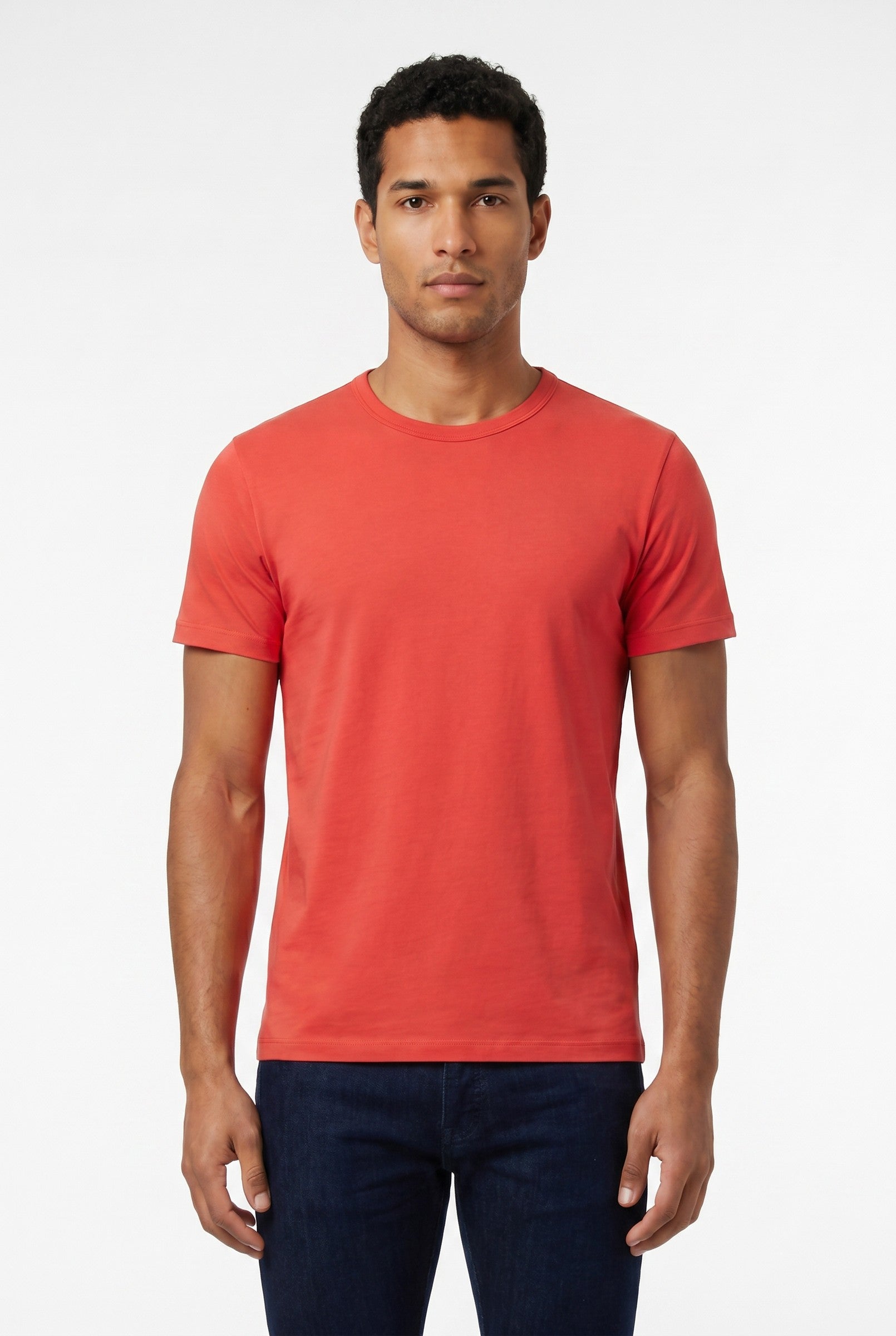 Men's Eyelet Crew Neck T-Shirt | Blackstone London