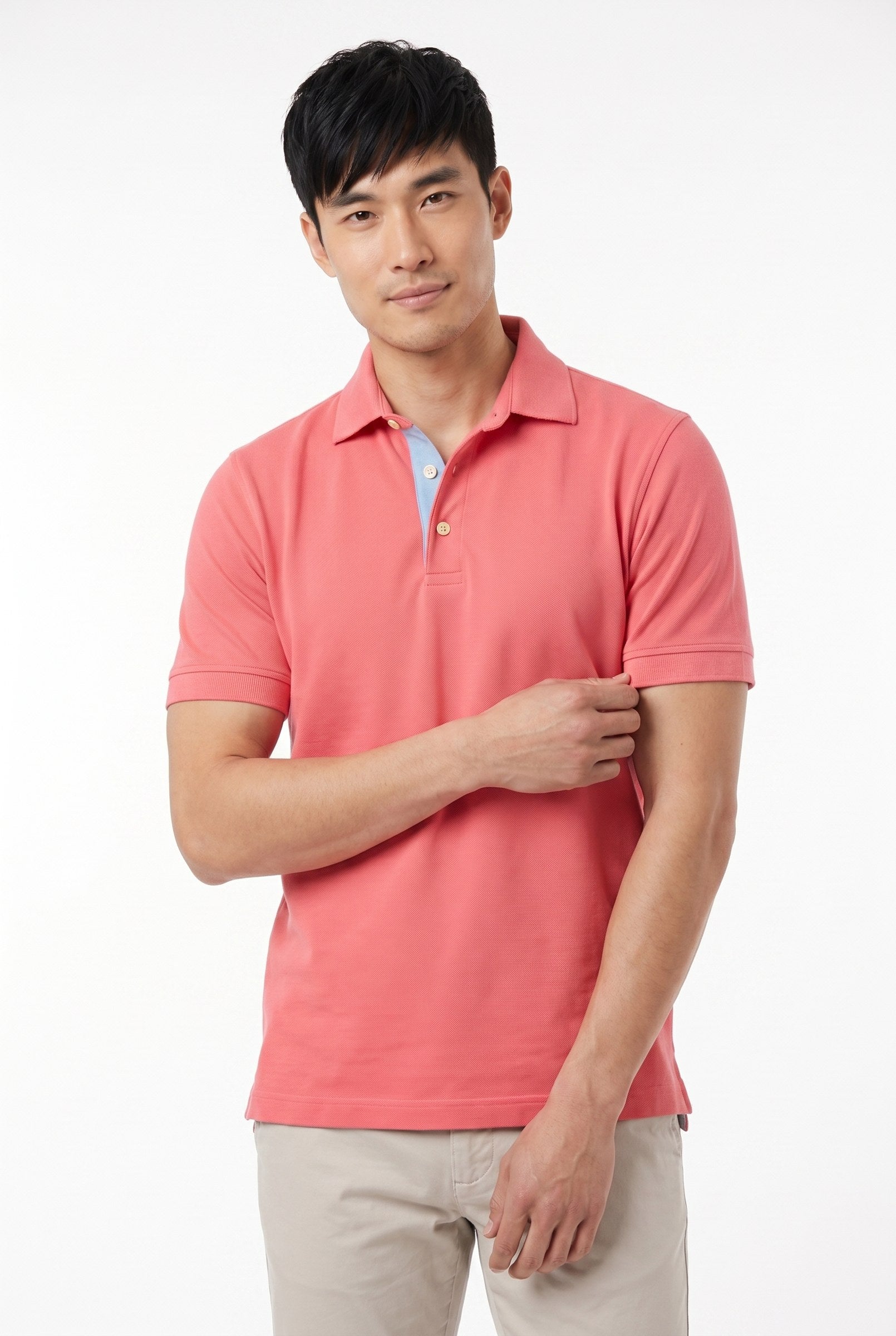 Men's Classic Fit Pique Polo Shirt | Blackstone London