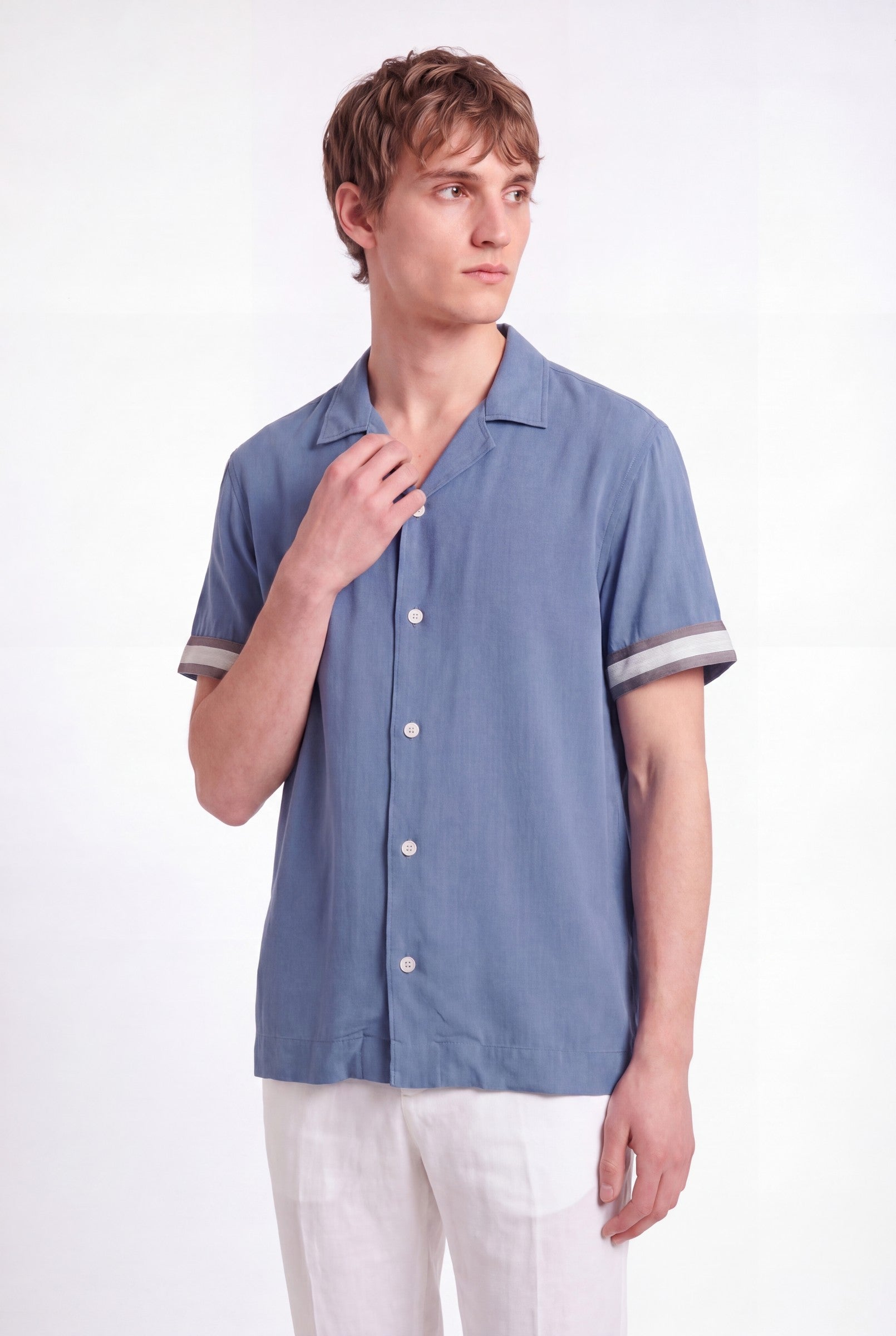 Men's Ecovero Viscose Resort Shirt | Blackstone London