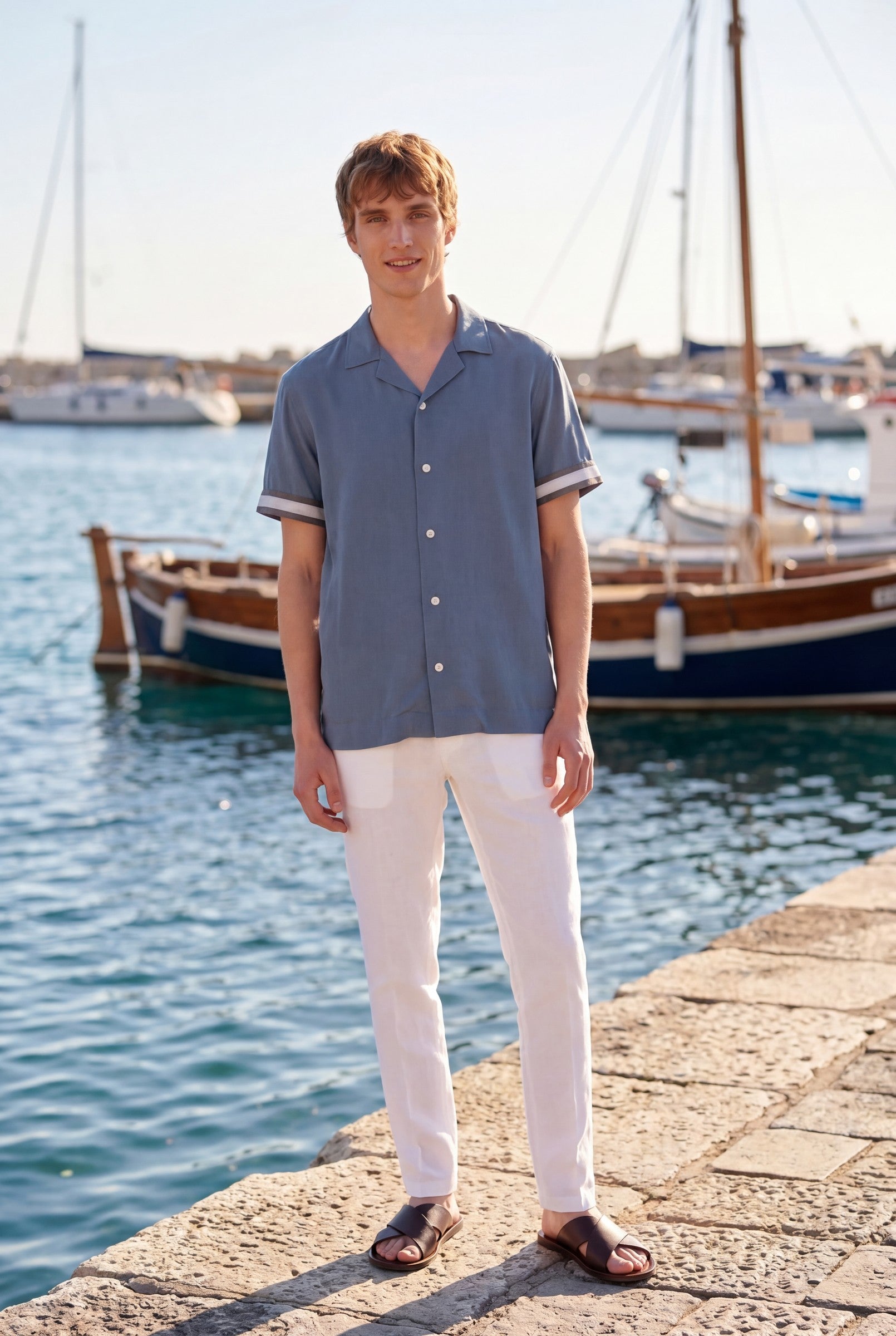 Men's Ecovero Viscose Resort Shirt | Blackstone London