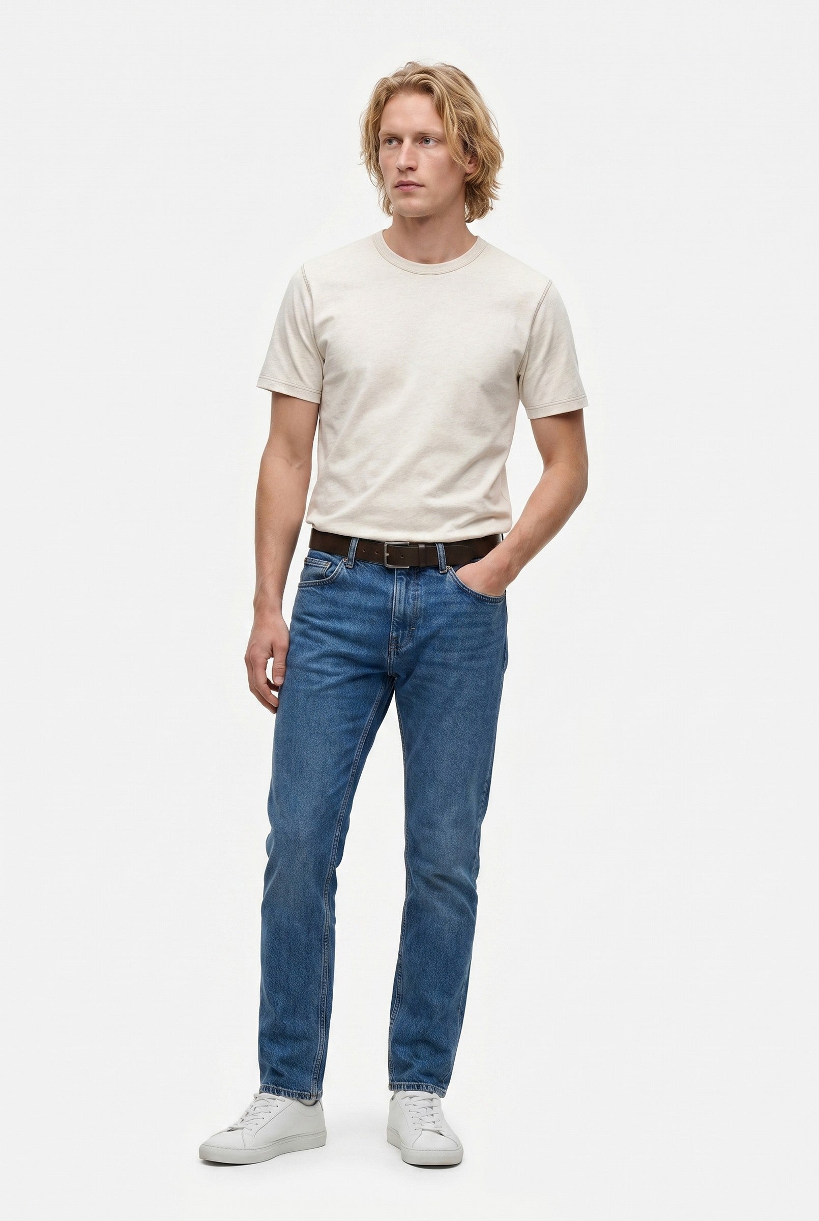 Men's Midweight Cotton Crew Neck T-Shirt | Blackstone London