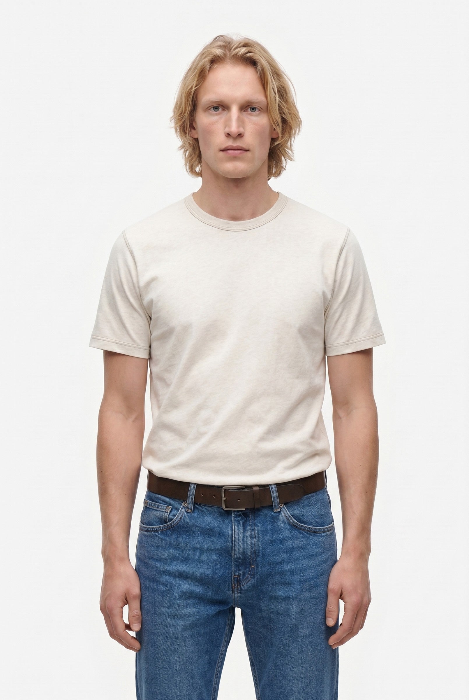 Men's Midweight Cotton Crew Neck T-Shirt | Blackstone London