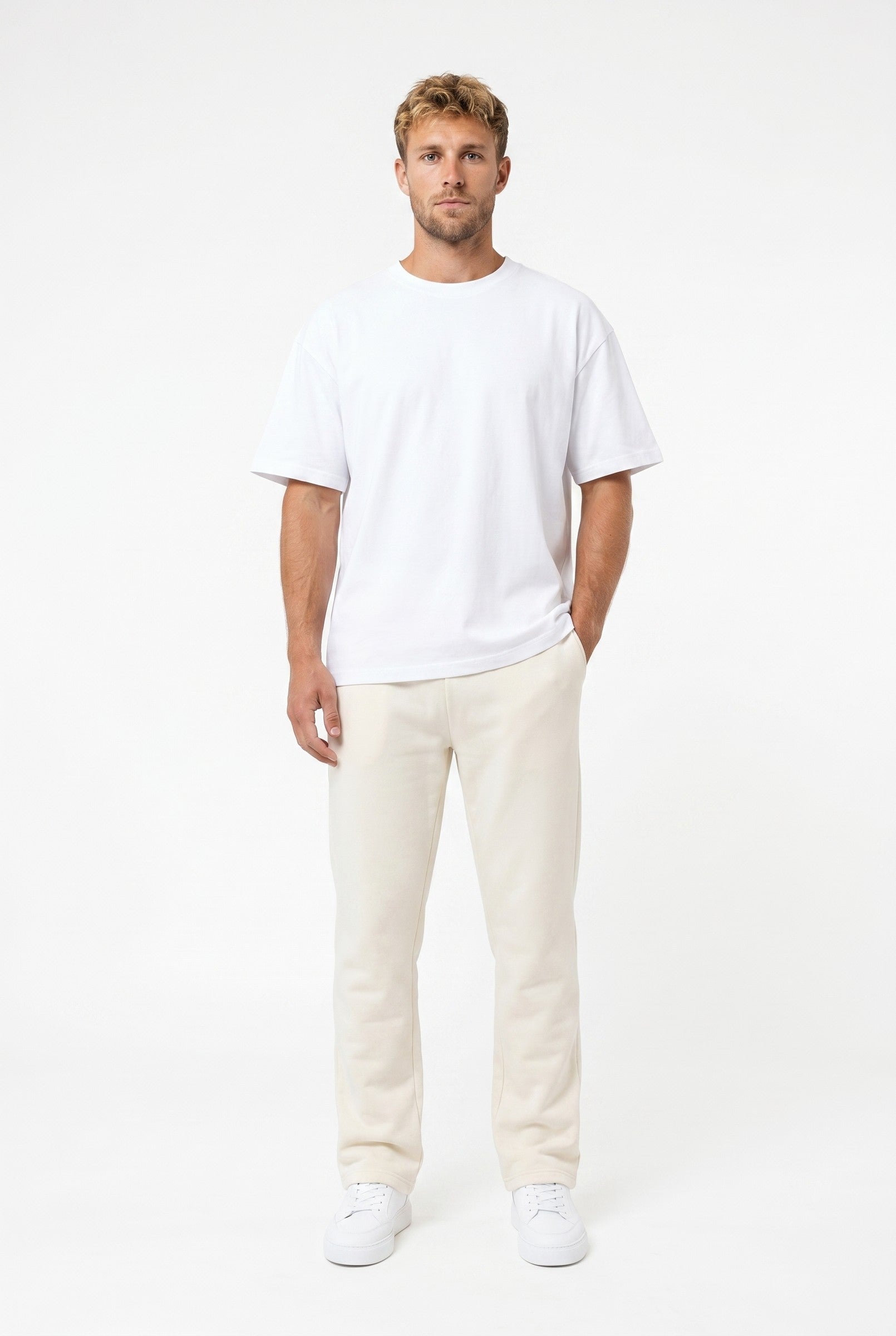 Men's Relaxed Fit Open Hem Joggers | Blackstone London