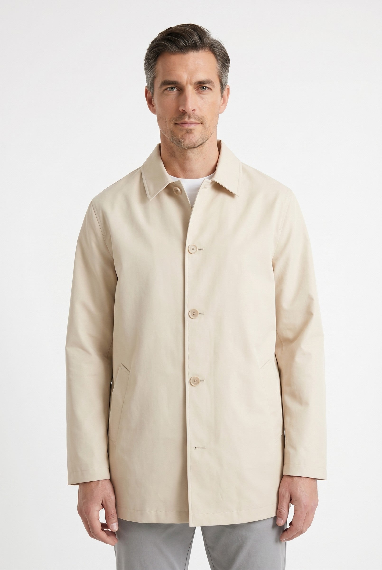 Men's Sherlock Short Trench Coat | Blackstone London