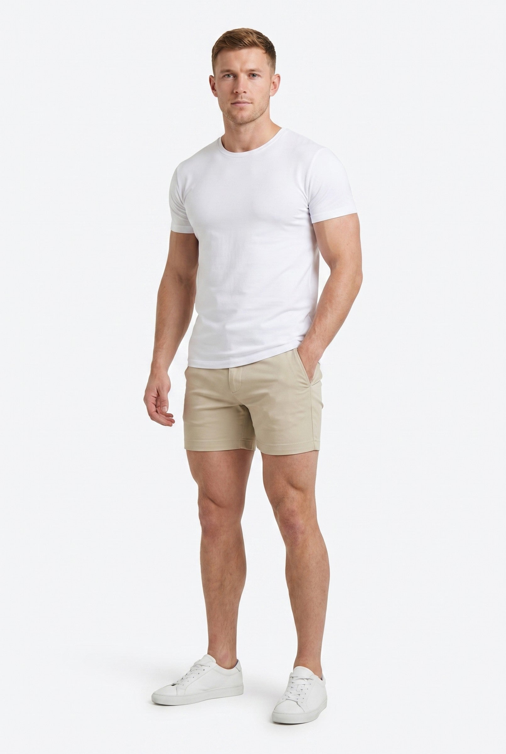 Men's Muscle Fit Chino Shorts | Blackstone London