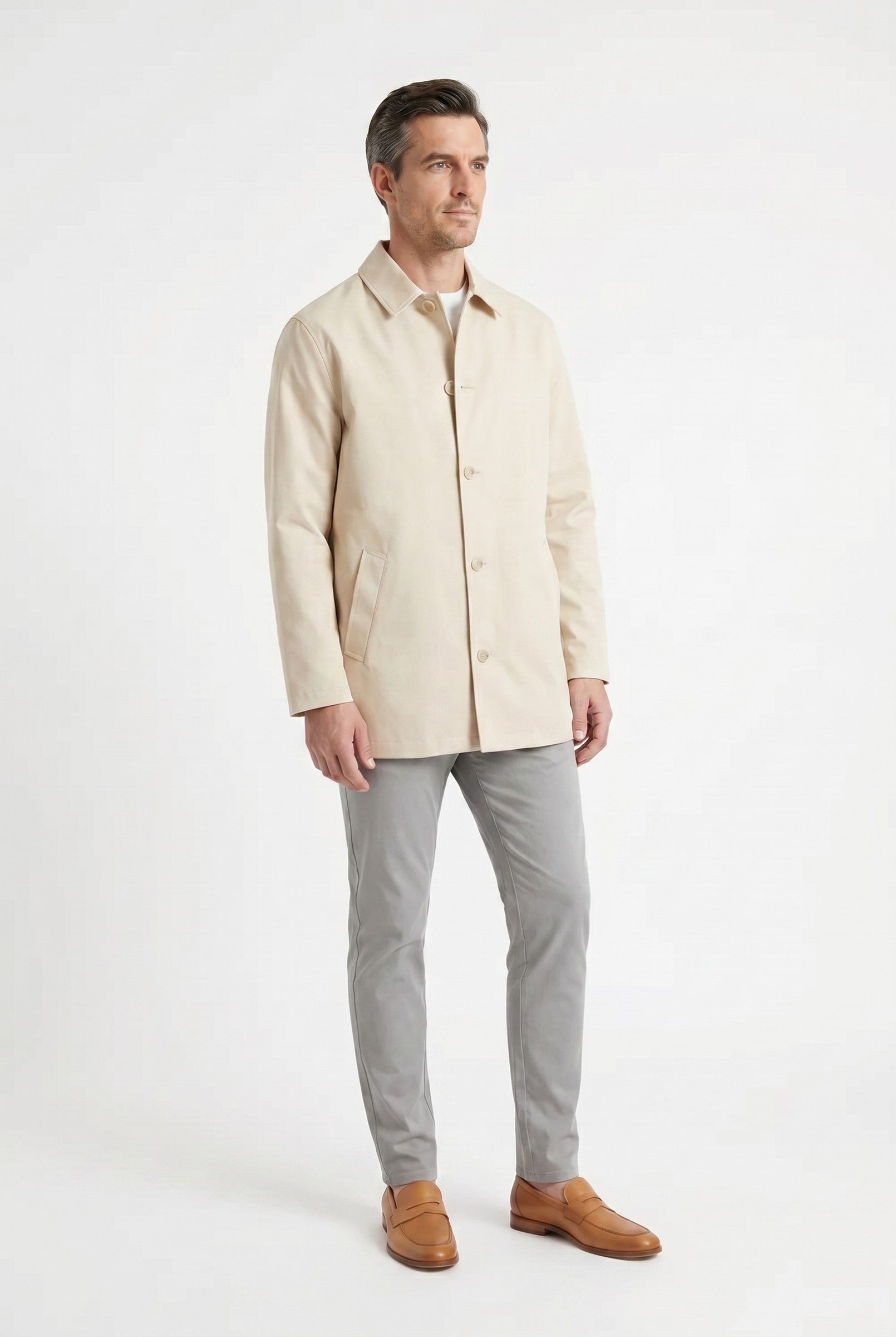 Men's Sherlock Short Trench Coat | Blackstone London