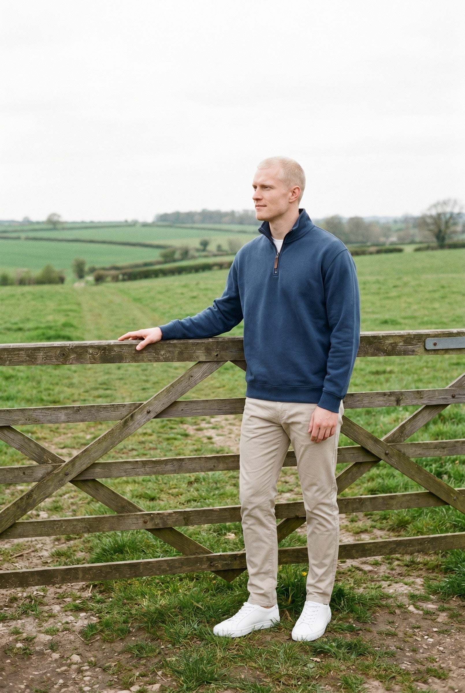 Men's Quarter-Zip Sweatshirt | Blackstone London
