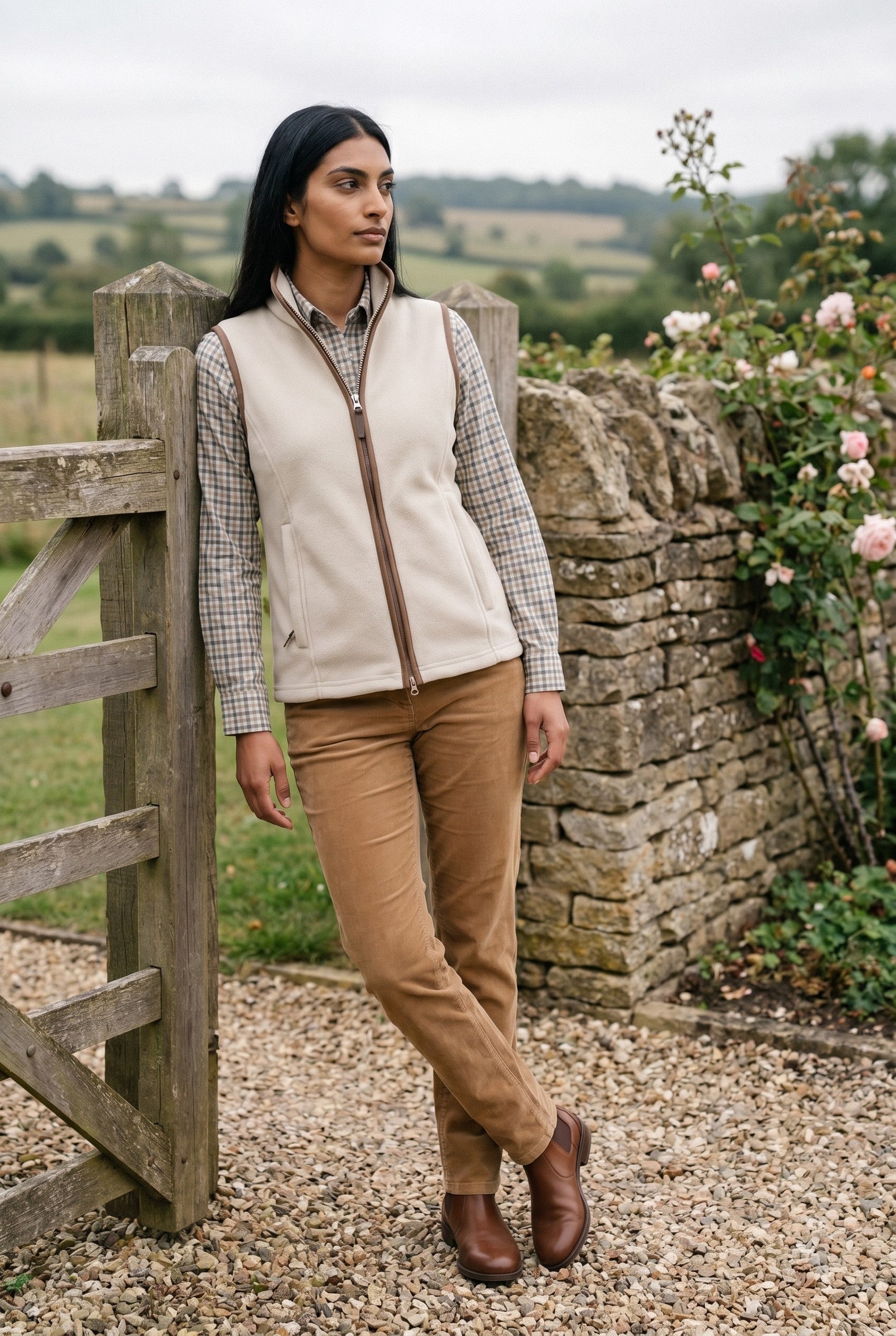 Women's Heritage Fleece Gilet | Blackstone London