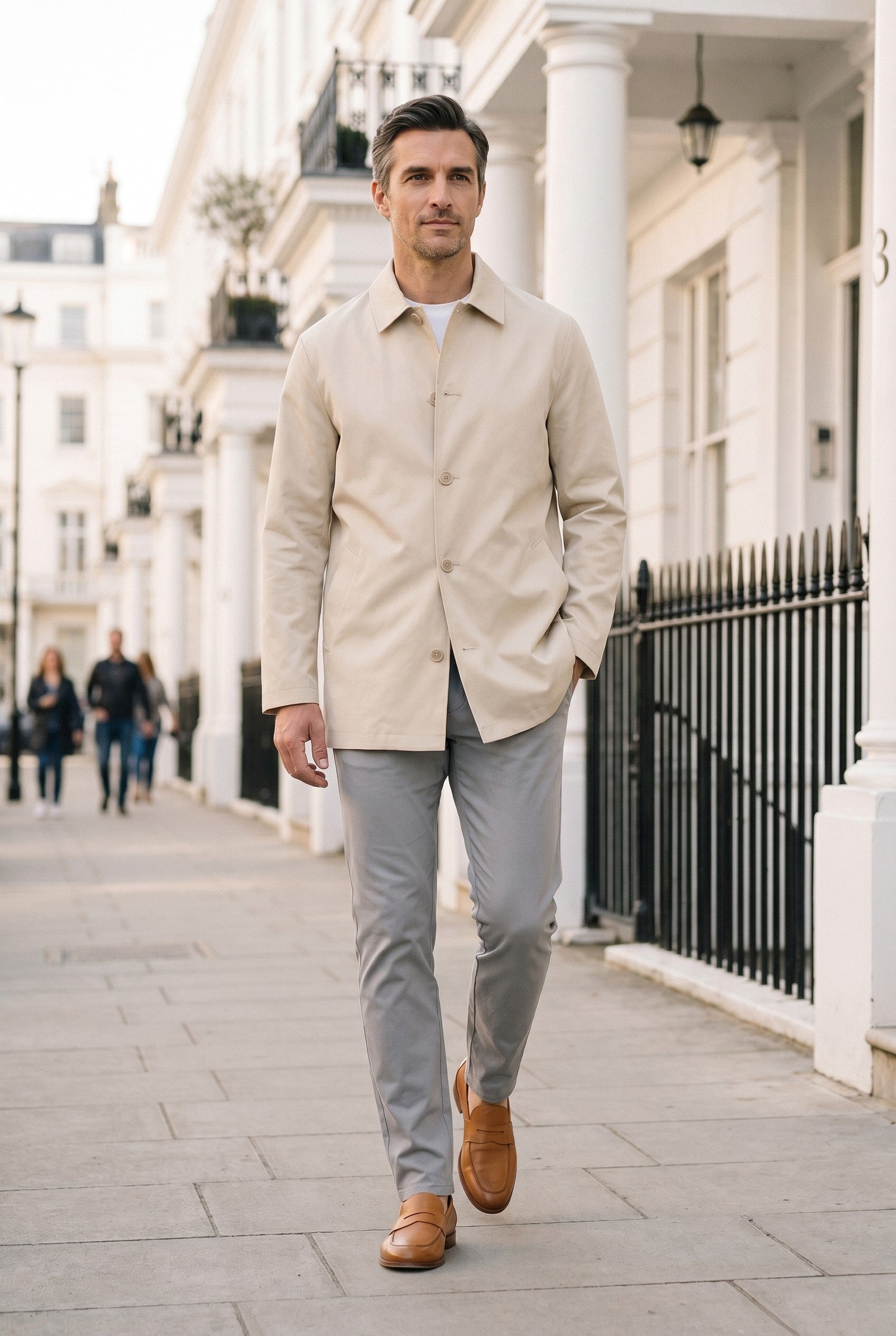 Men's Sherlock Short Trench Coat | Blackstone London