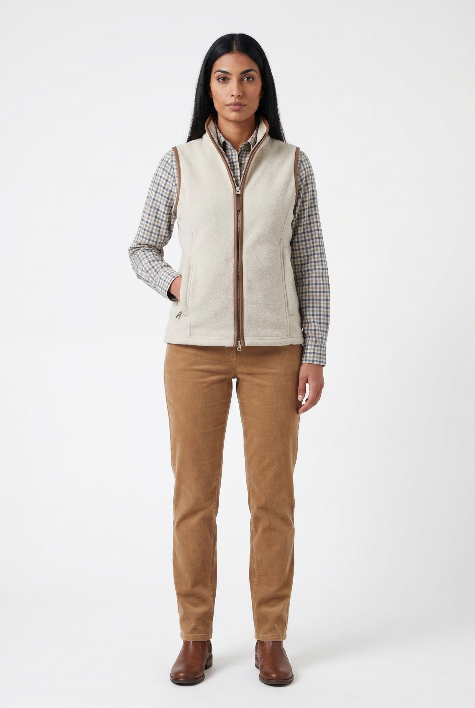 Women's Heritage Fleece Gilet | Blackstone London