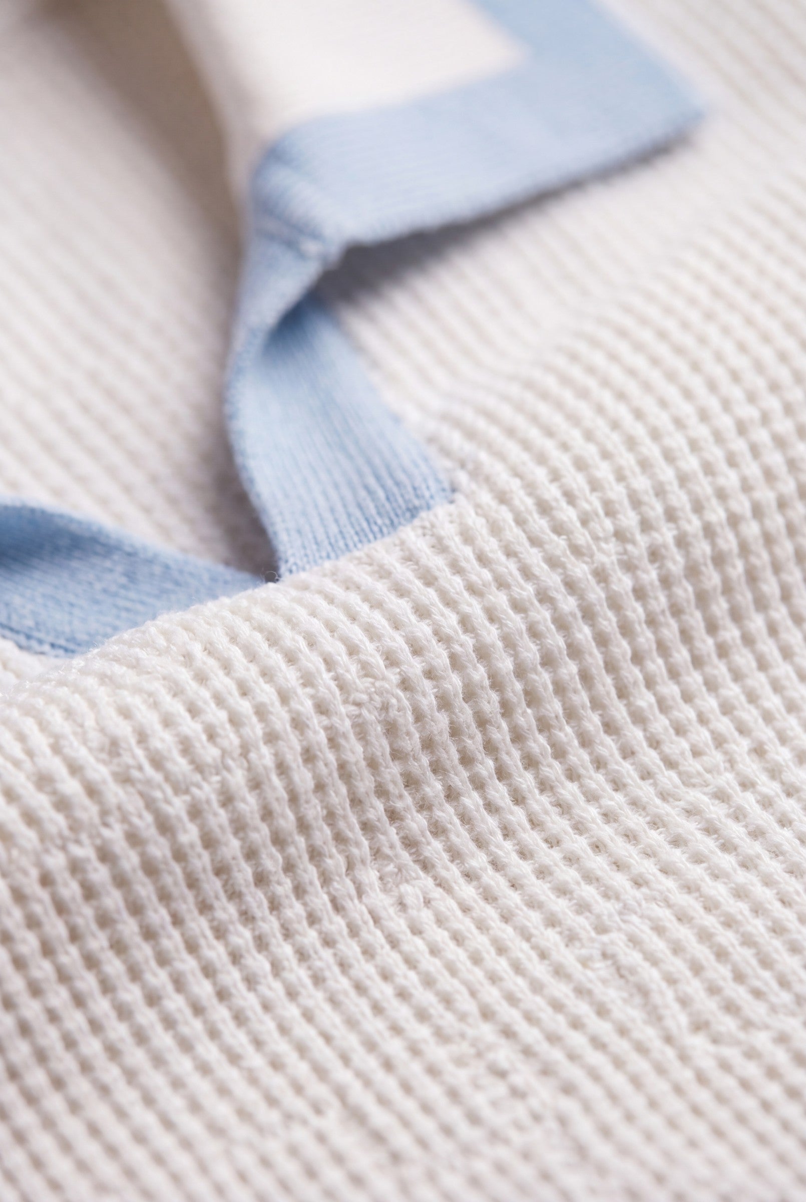 Men's Cotton Knitted V-Neck Polo Sweater | Blackstone London