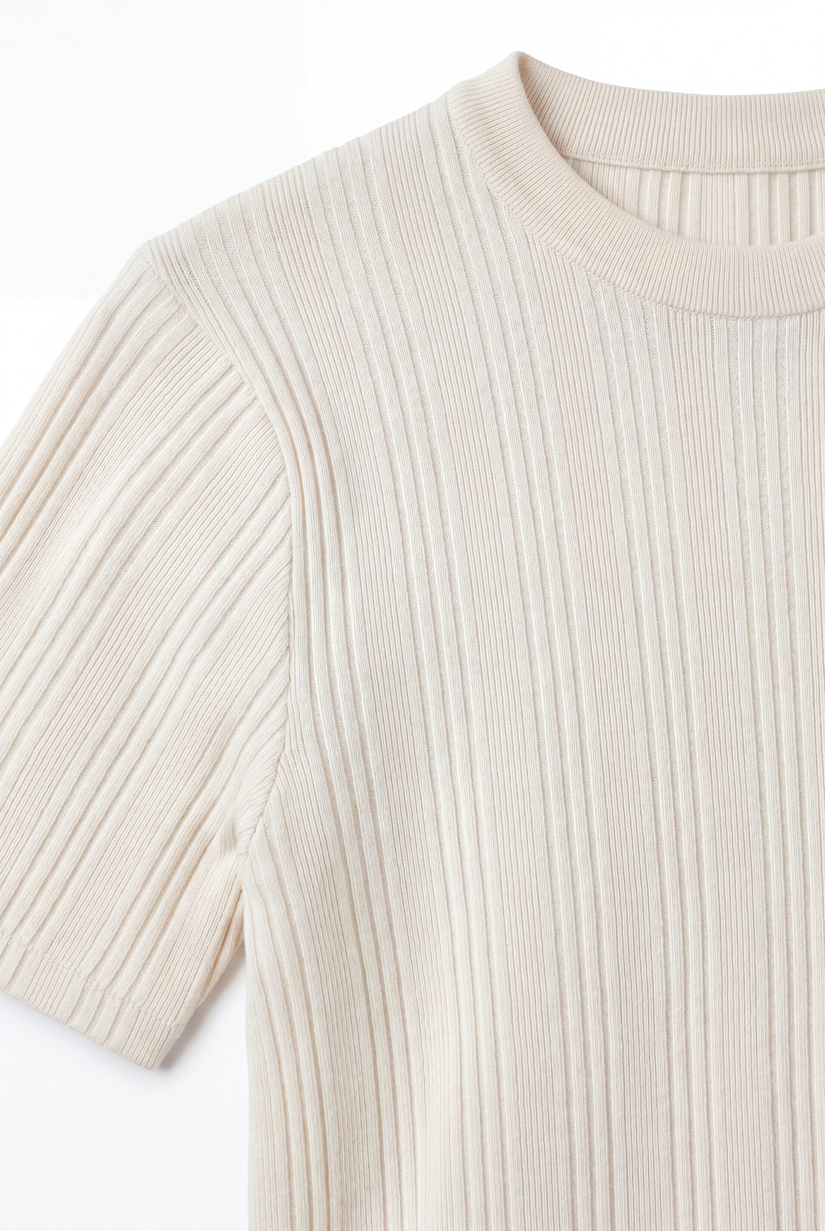 Men's Slim Ribbed Cotton T-Shirt | Blackstone London