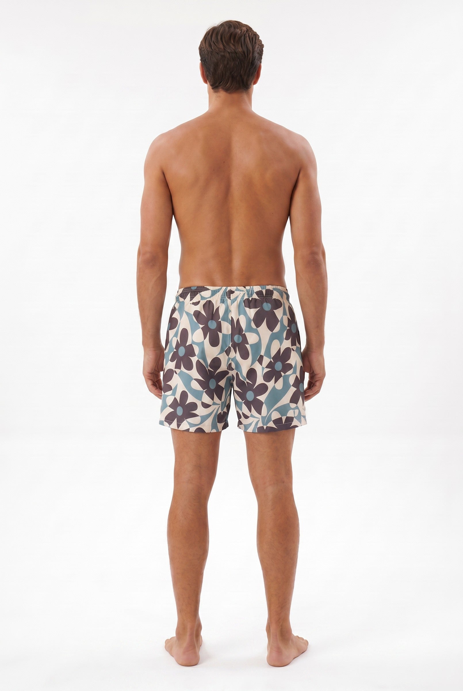 Men's Tropical Print Swim Shorts | Blackstone London