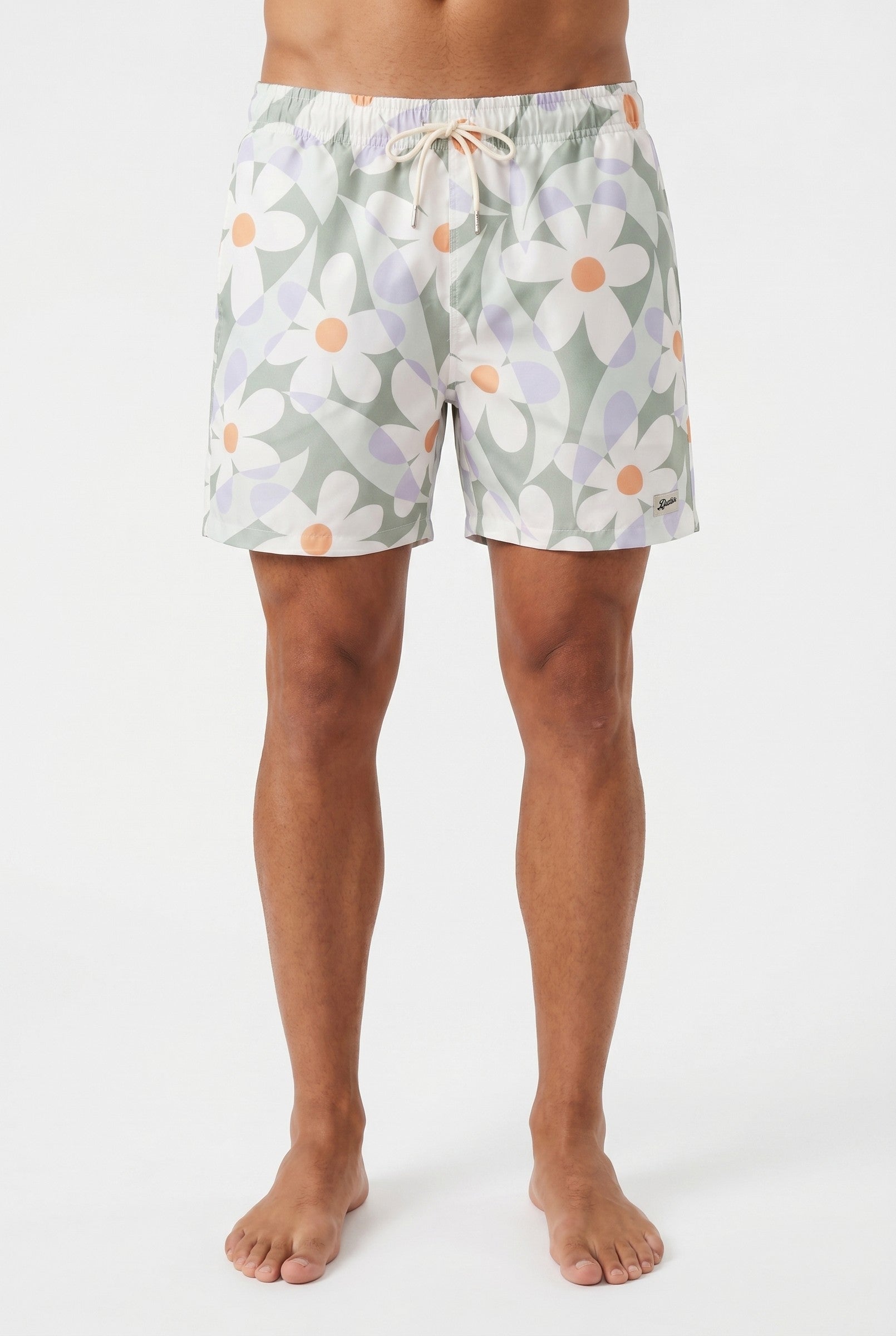 Men's Tropical Print Swim Shorts | Blackstone London