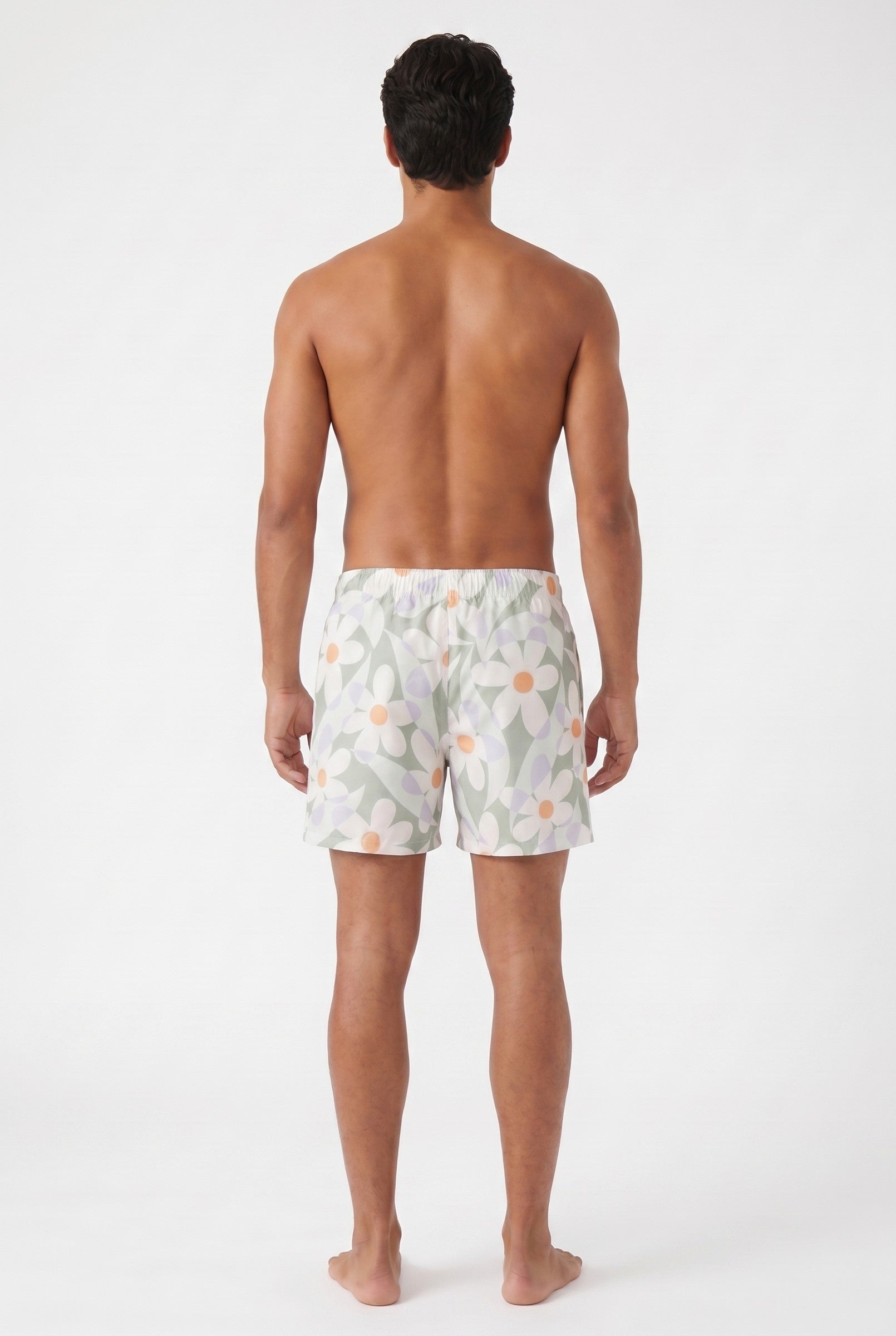 Men's Tropical Print Swim Shorts | Blackstone London