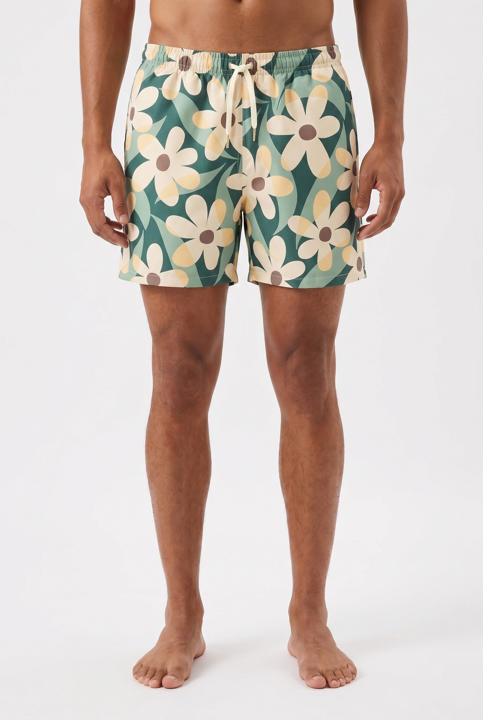 Men's Tropical Print Swim Shorts | Blackstone London