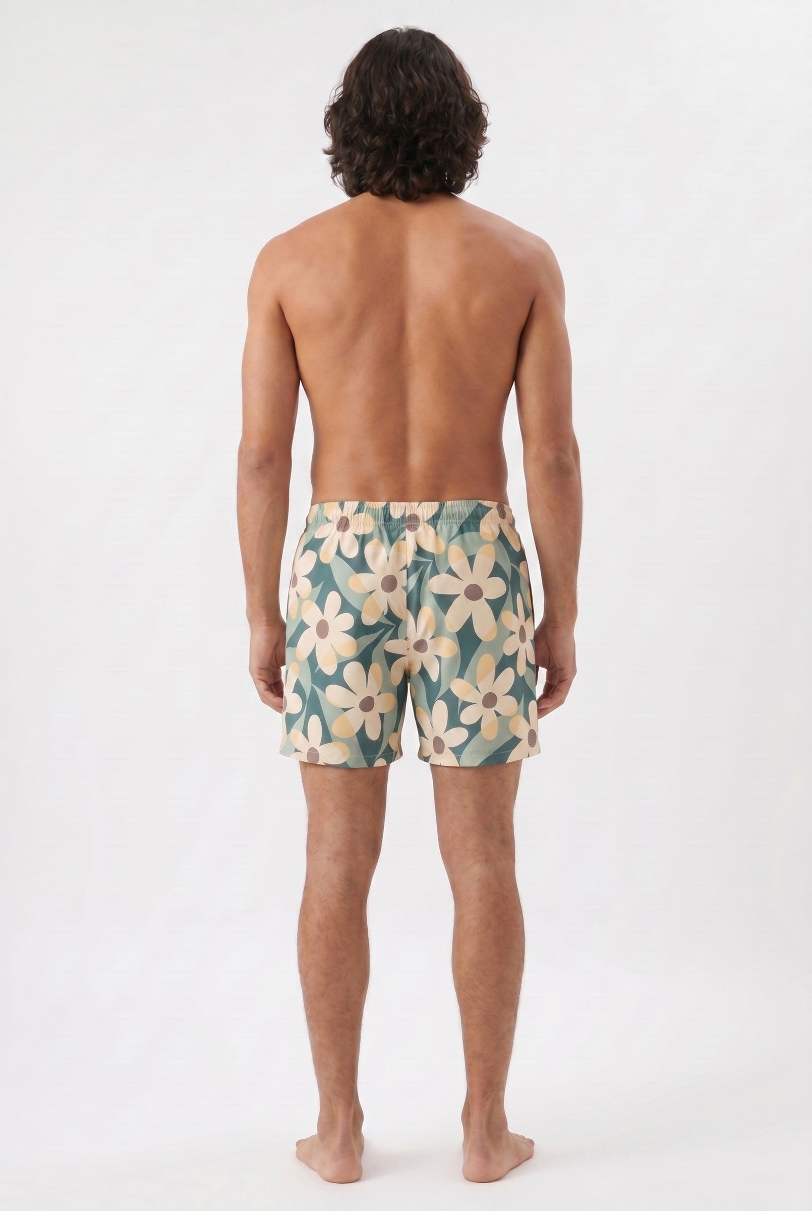 Men's Tropical Print Swim Shorts | Blackstone London