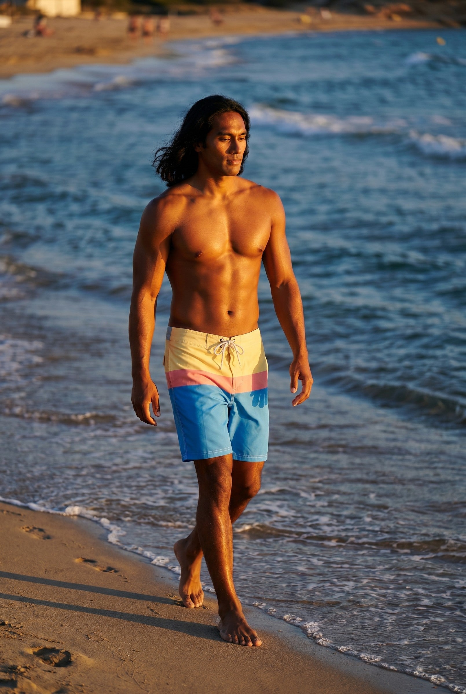 Men's Tropical Print Board Shorts | Blackstone London