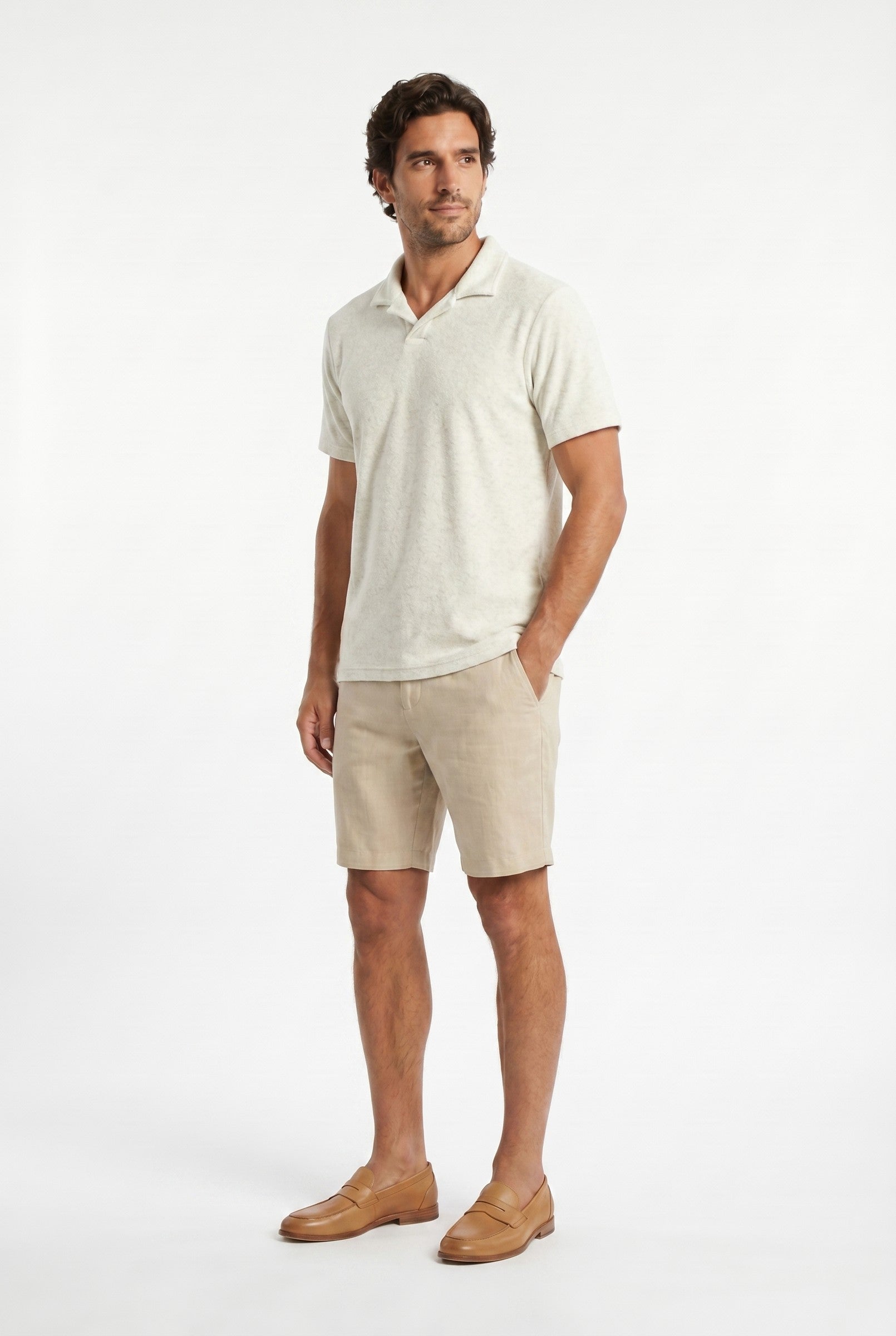 Men's Heather Knit Polo | Blackstone London