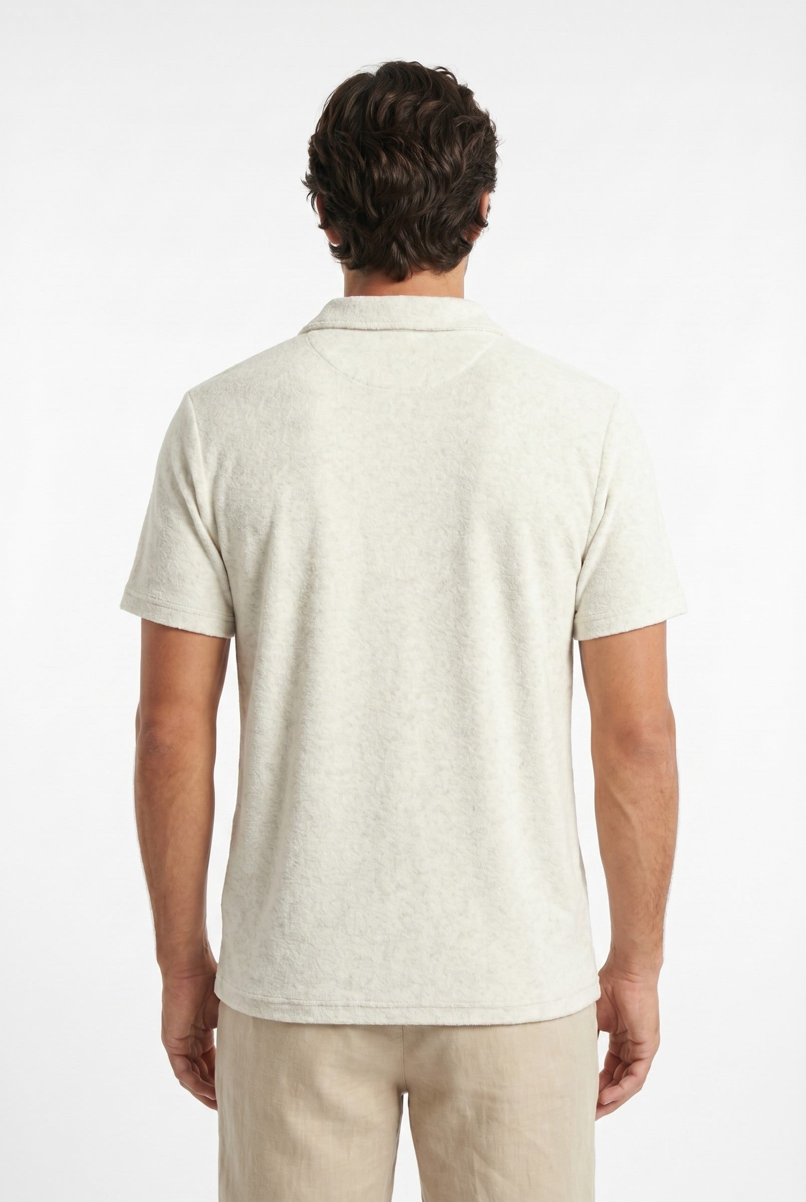 Men's Heather Knit Polo | Blackstone London