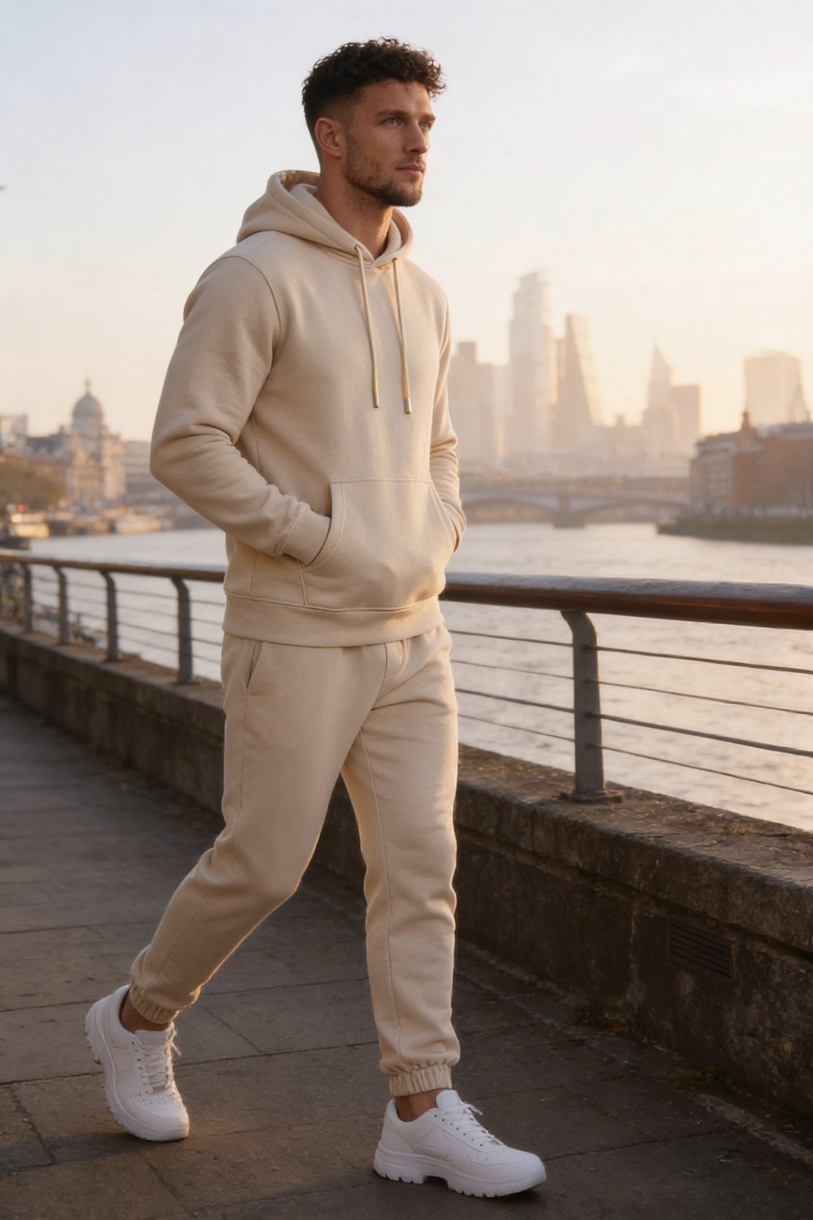 Men's Fundamental Fleece Pullover Hoodie | Blackstone London