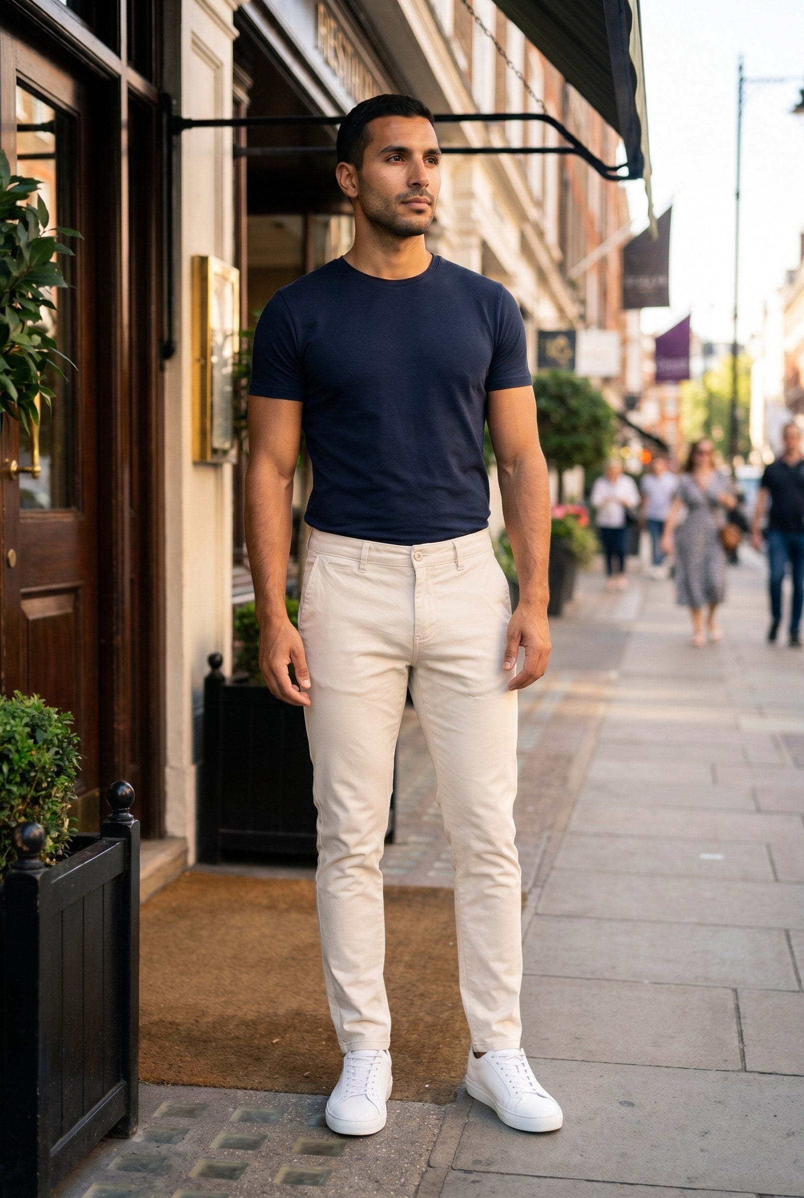 Men's Capo Stretch Chino Pants | Blackstone London