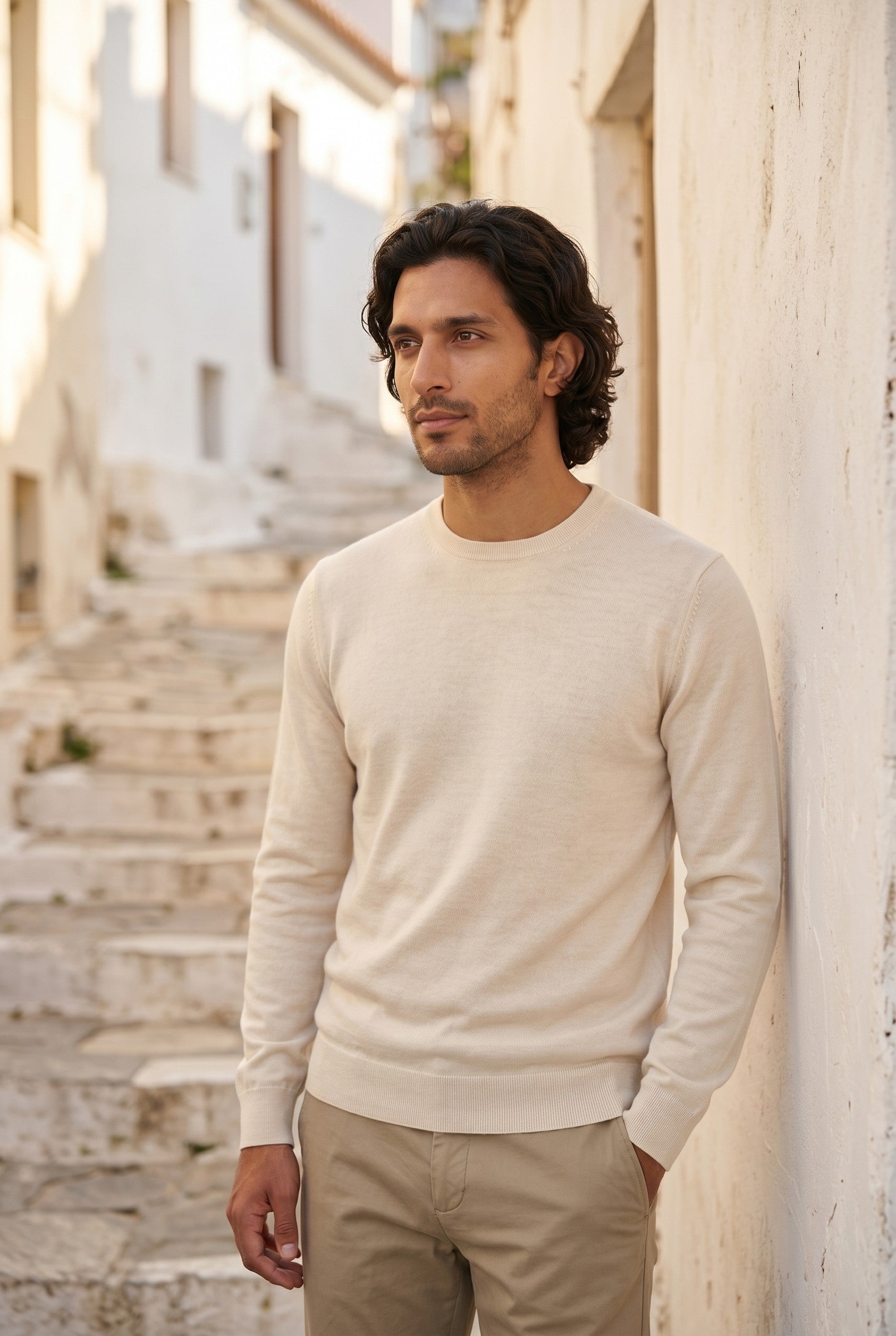 Men's Crew Neck Knit Sweater | Blackstone London