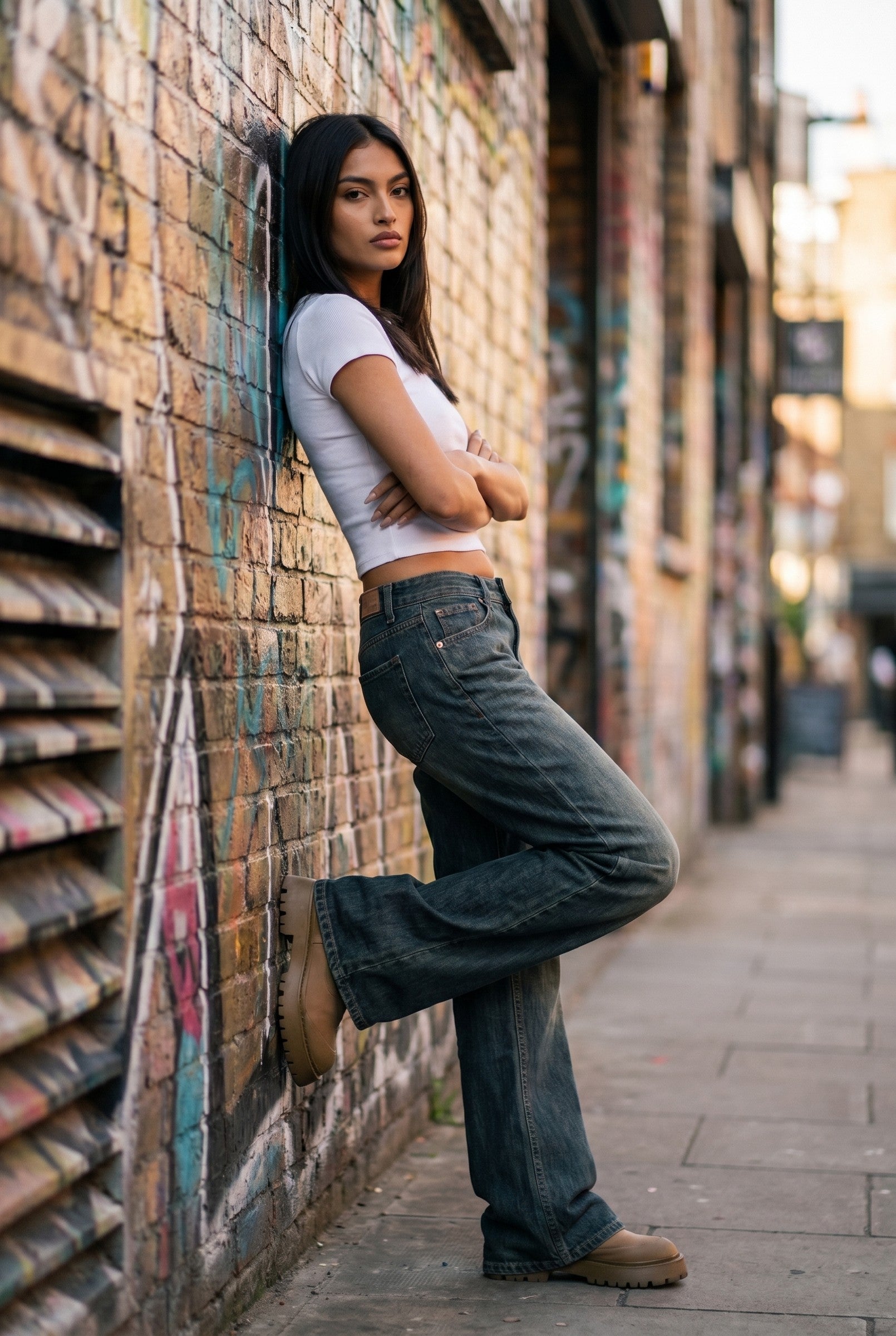 Women's Vintage Washed Bootcut Jeans | Blackstone London